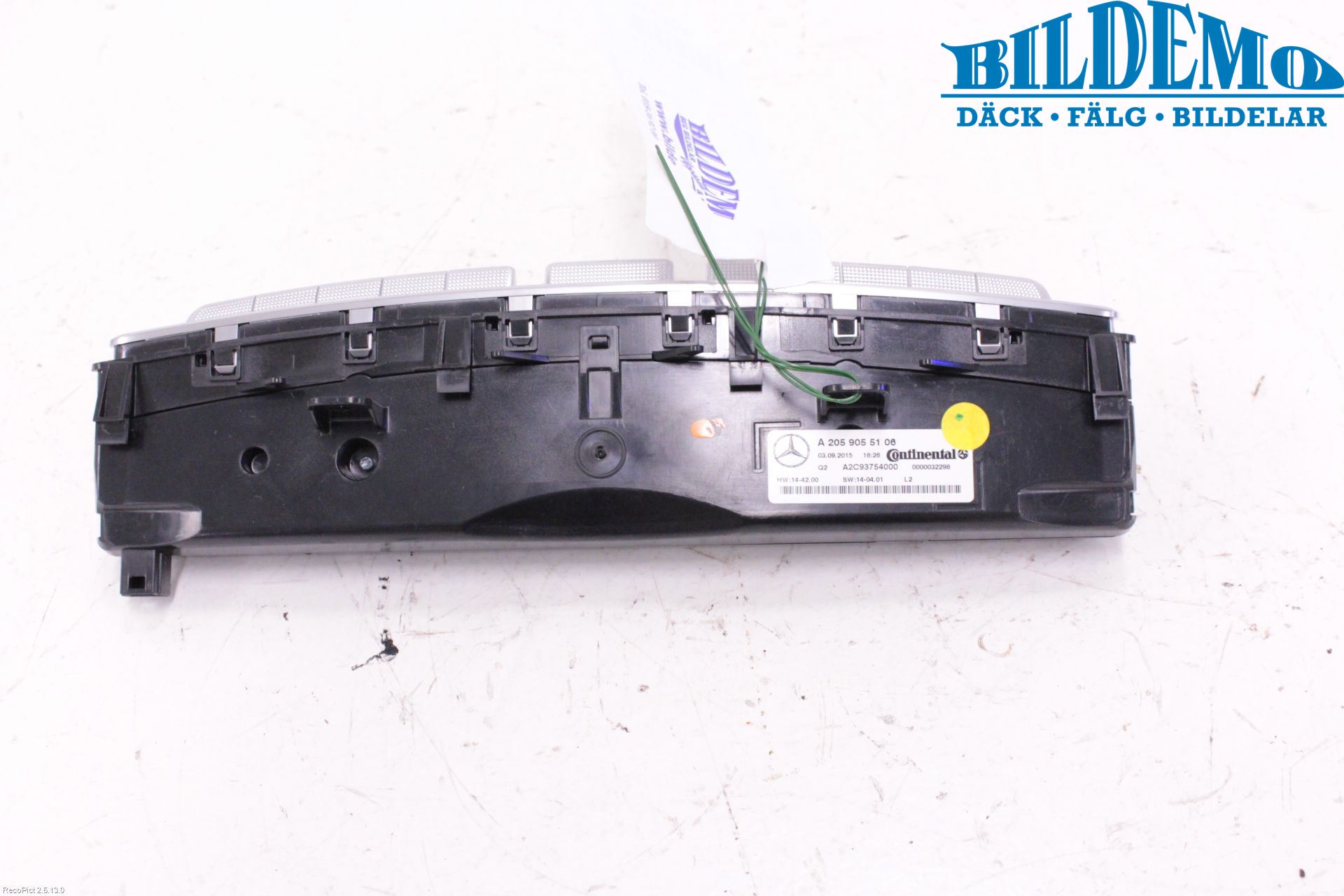Mercedes-Benz MB C-KLASS (W205) 14-21 Varme Ac Betjening-Display