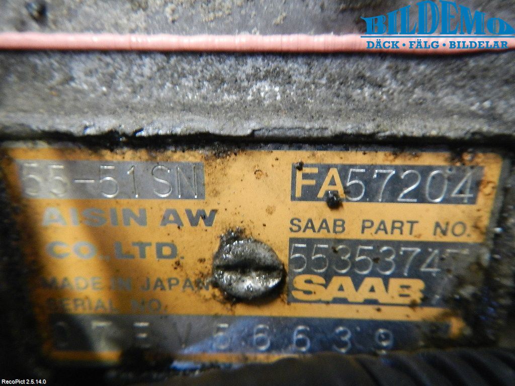 Saab 9-3 VER2/VER3 08-15 Gearkasse Automat