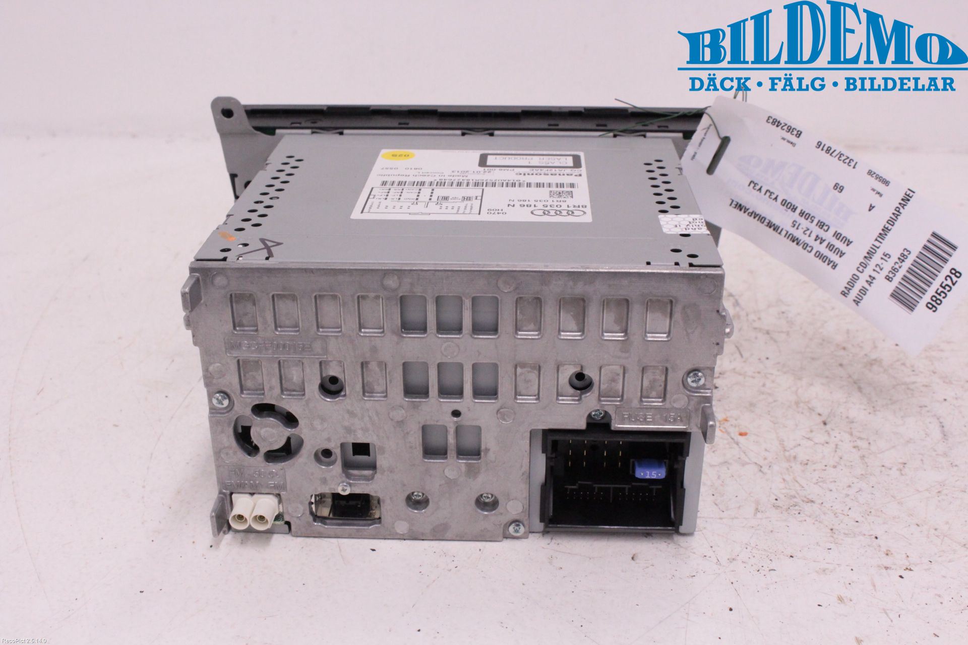 Audi A4 12-15 Stereo Radio Med Cd