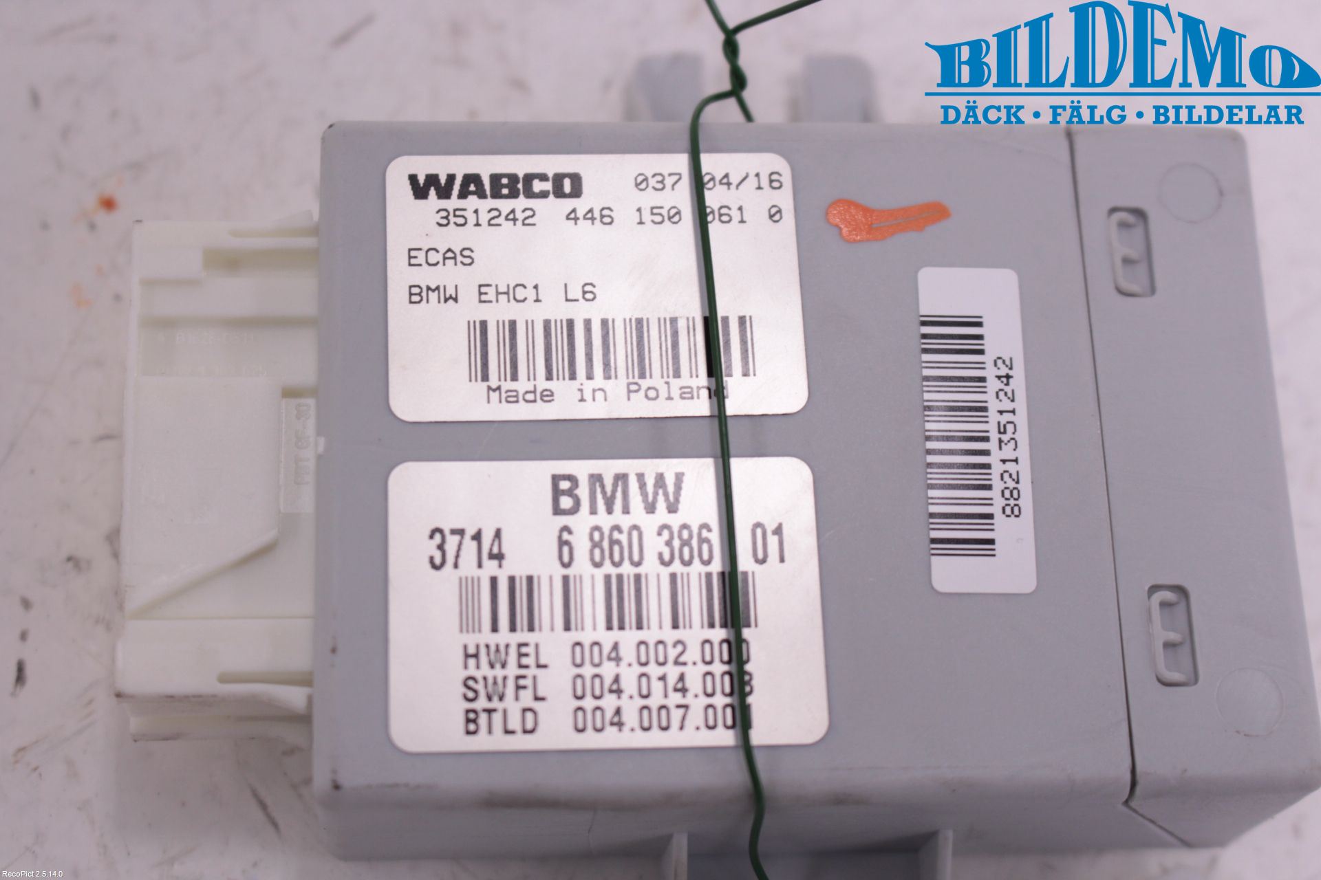 BMW 5 F10/F11/F18 09-17 Styreenhet Fjæring