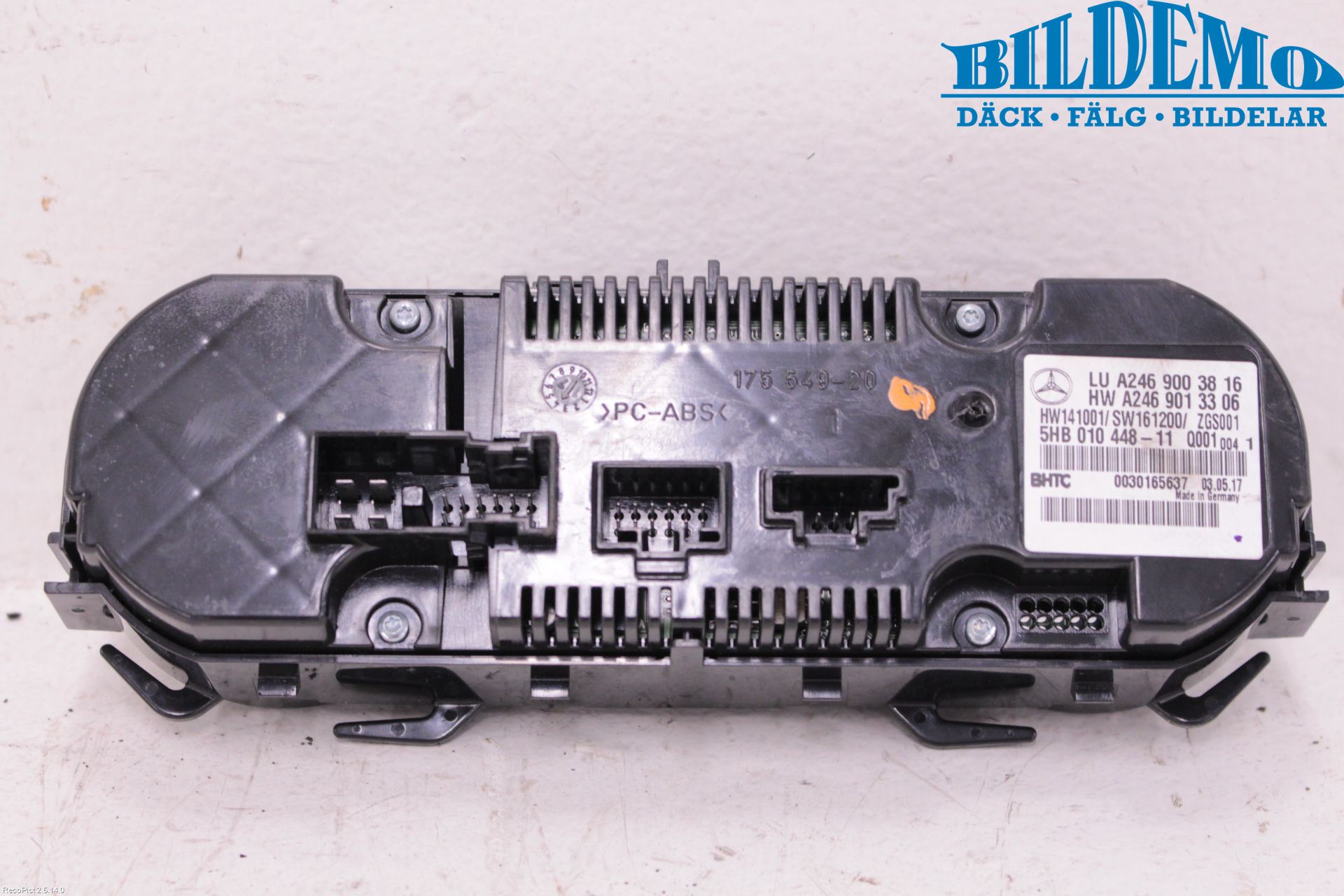Mercedes-Benz MB A-KLASS (W176) 13-18 Varme Ac Betjening-Display