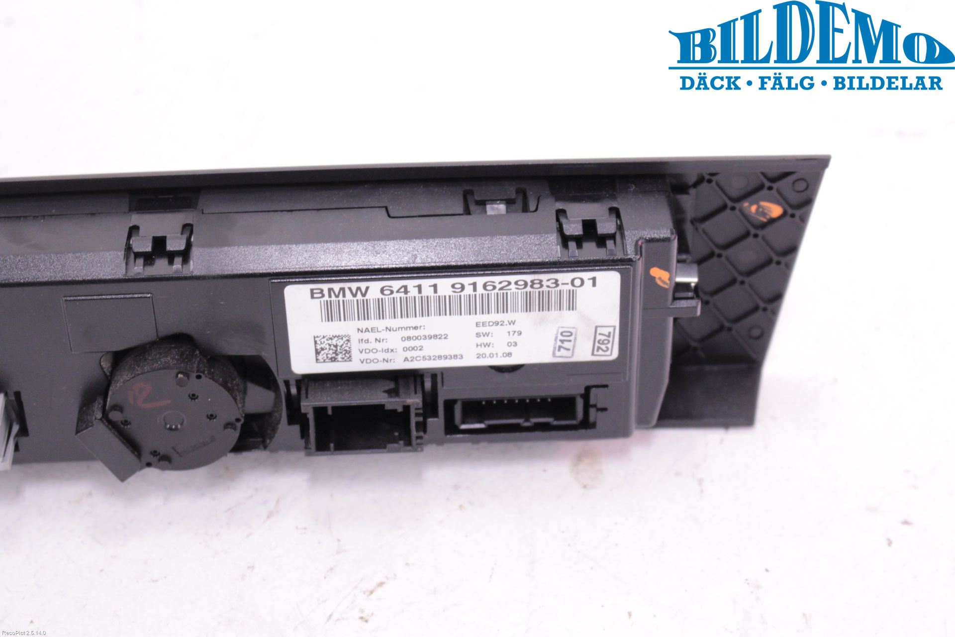 BMW 3 E90/91 SED/TOU 05-12 Varme Ac Betjening-Display