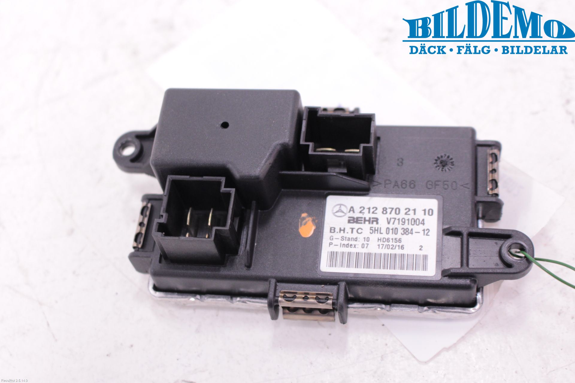 Mercedes-Benz MB E-KLASS (W212) 09-16 Varmeapparat Viftemotstand
