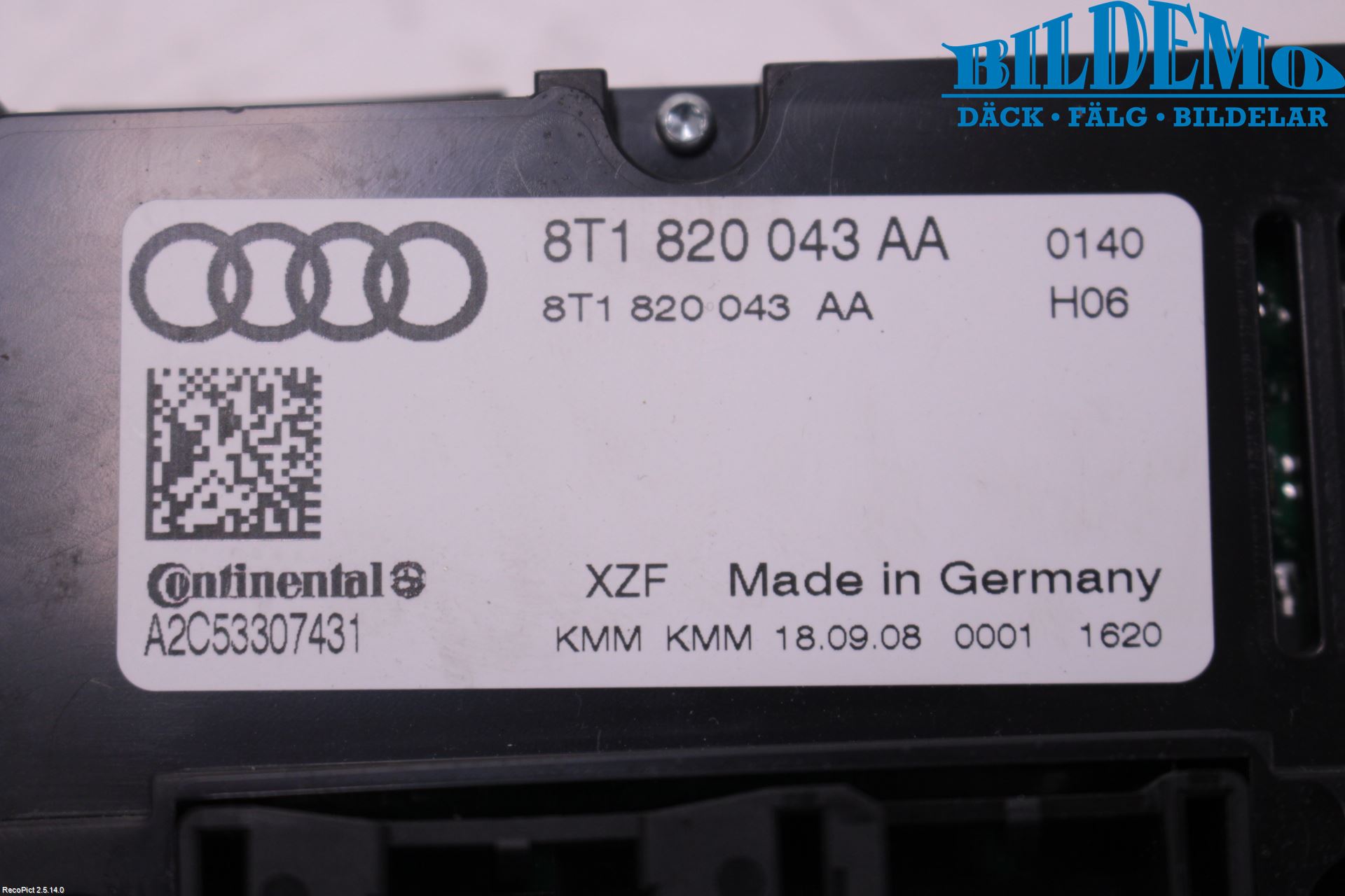 Audi A4/S4 08-11 Varme Ac Betjening-Display