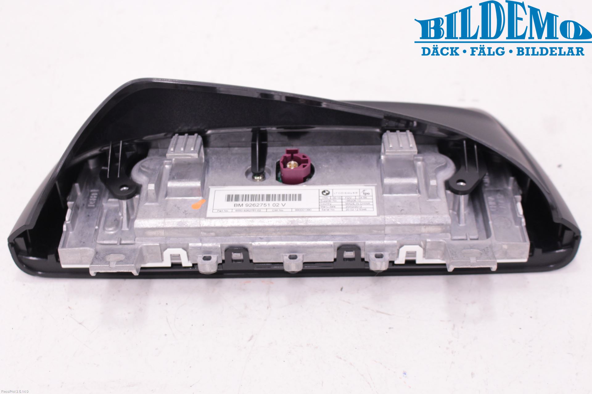BMW 1 F20/F21 11-19 Instr Skjerm Dvd-Gps-Ac-Tlf