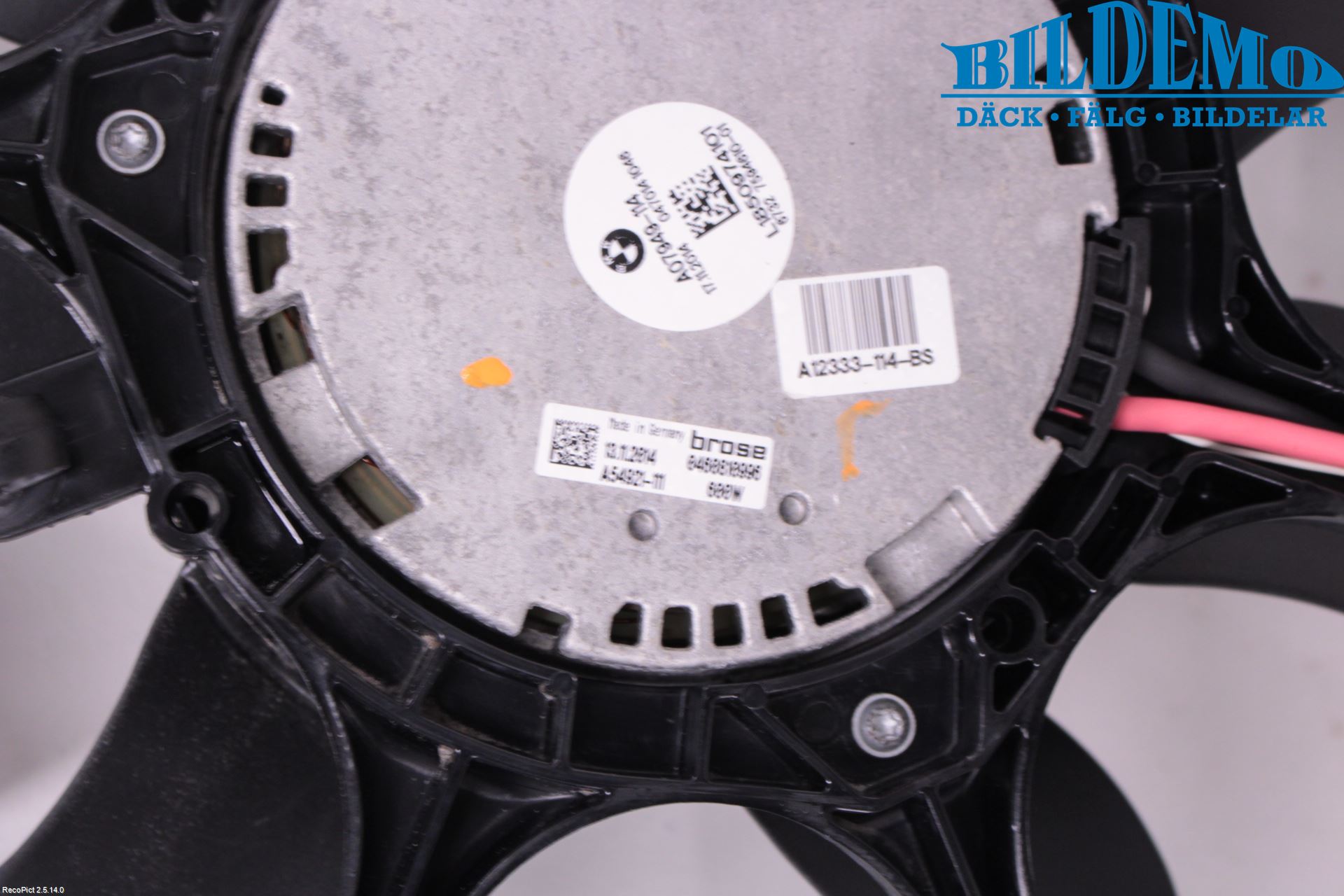 BMW 5 F10/F11/F18 09-17 Kjølevifte Elektrisk
