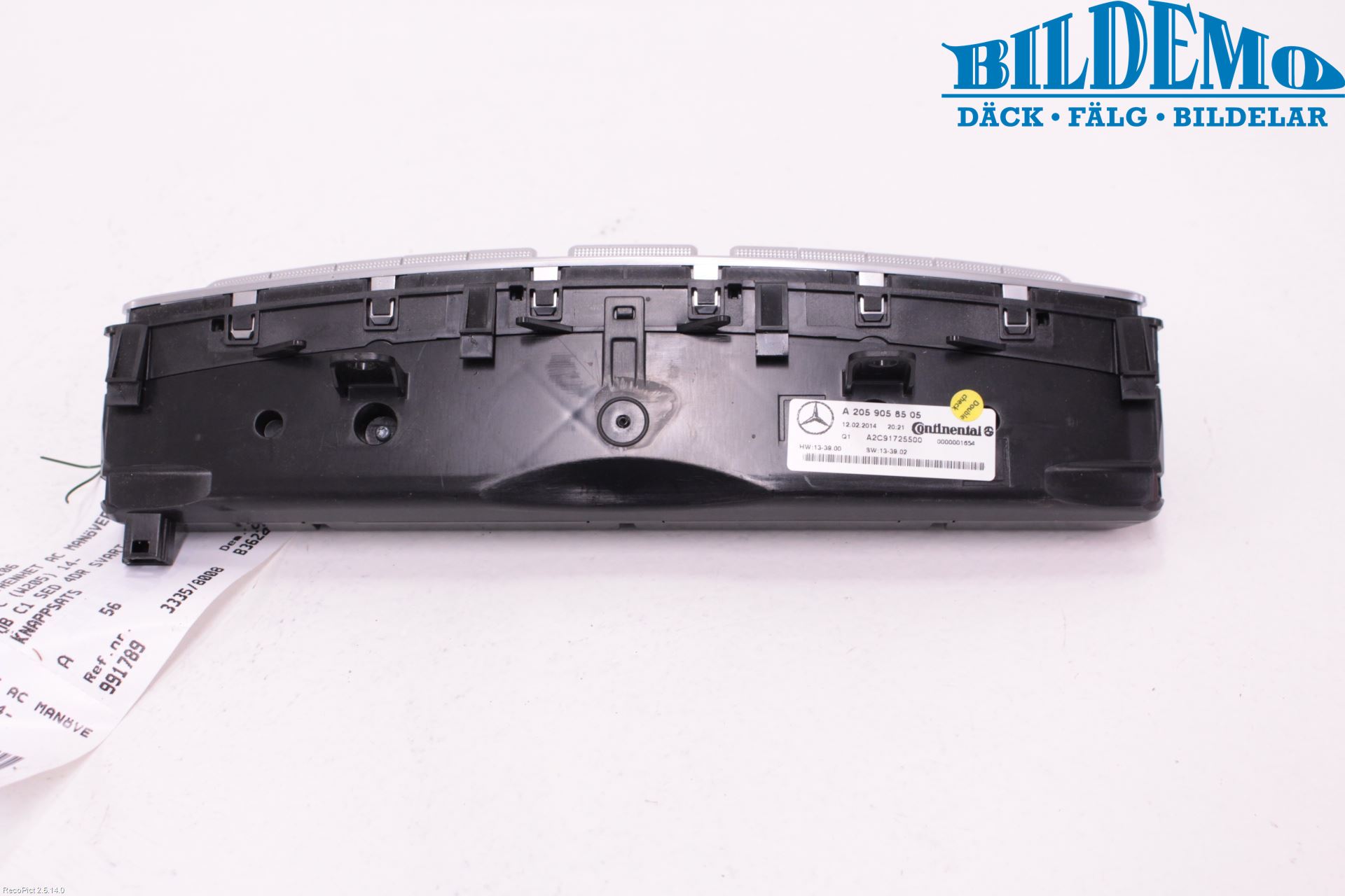Mercedes-Benz MB C-KLASS (W205) 14-21 Varme Ac Betjening-Display