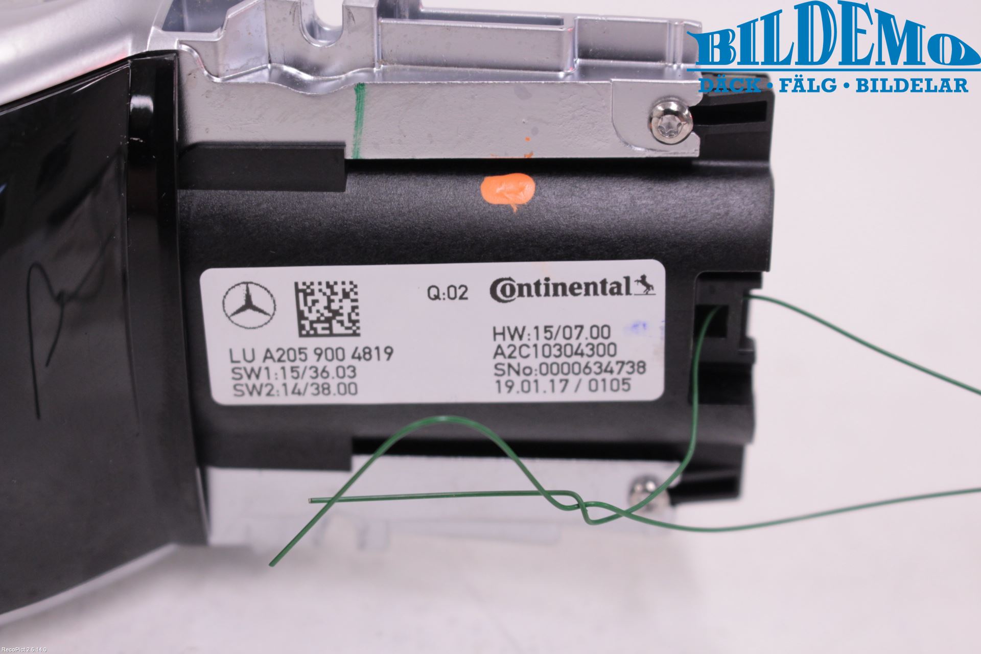 Mercedes-Benz MB GLC-KLASS (X253/C253) 15-22 Bryter Multifunksjon