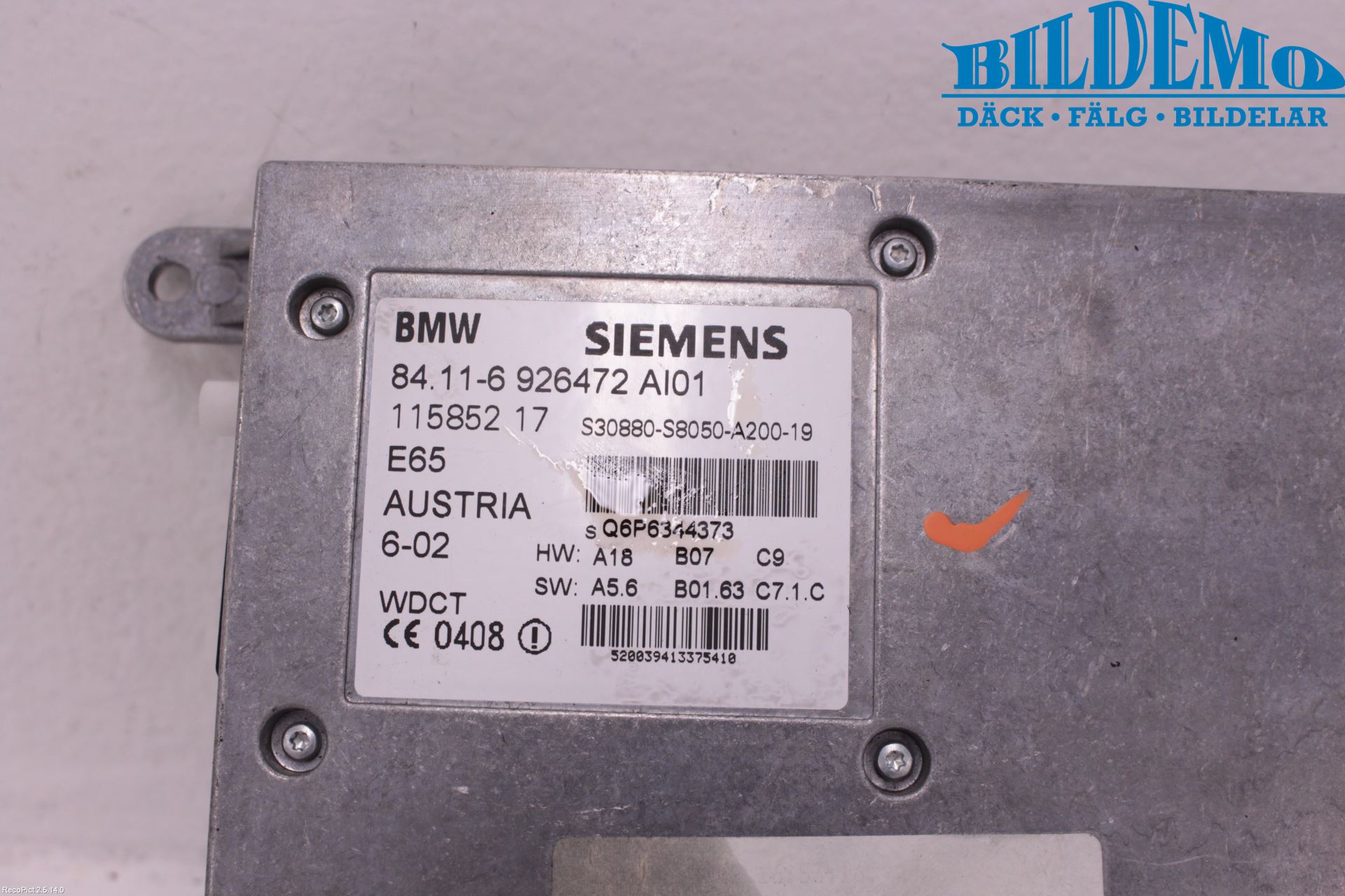 BMW 7 E65/66    00-08 Styreenhet Øvrig