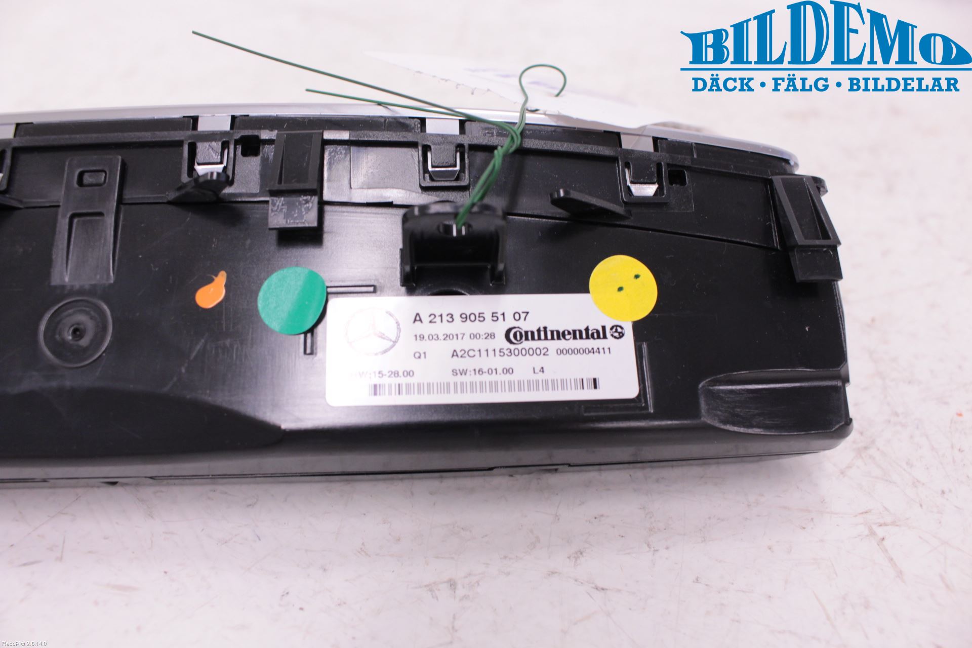 Mercedes-Benz MB E-KLASS (W213) 16-23 Varme Ac Betjening-Display