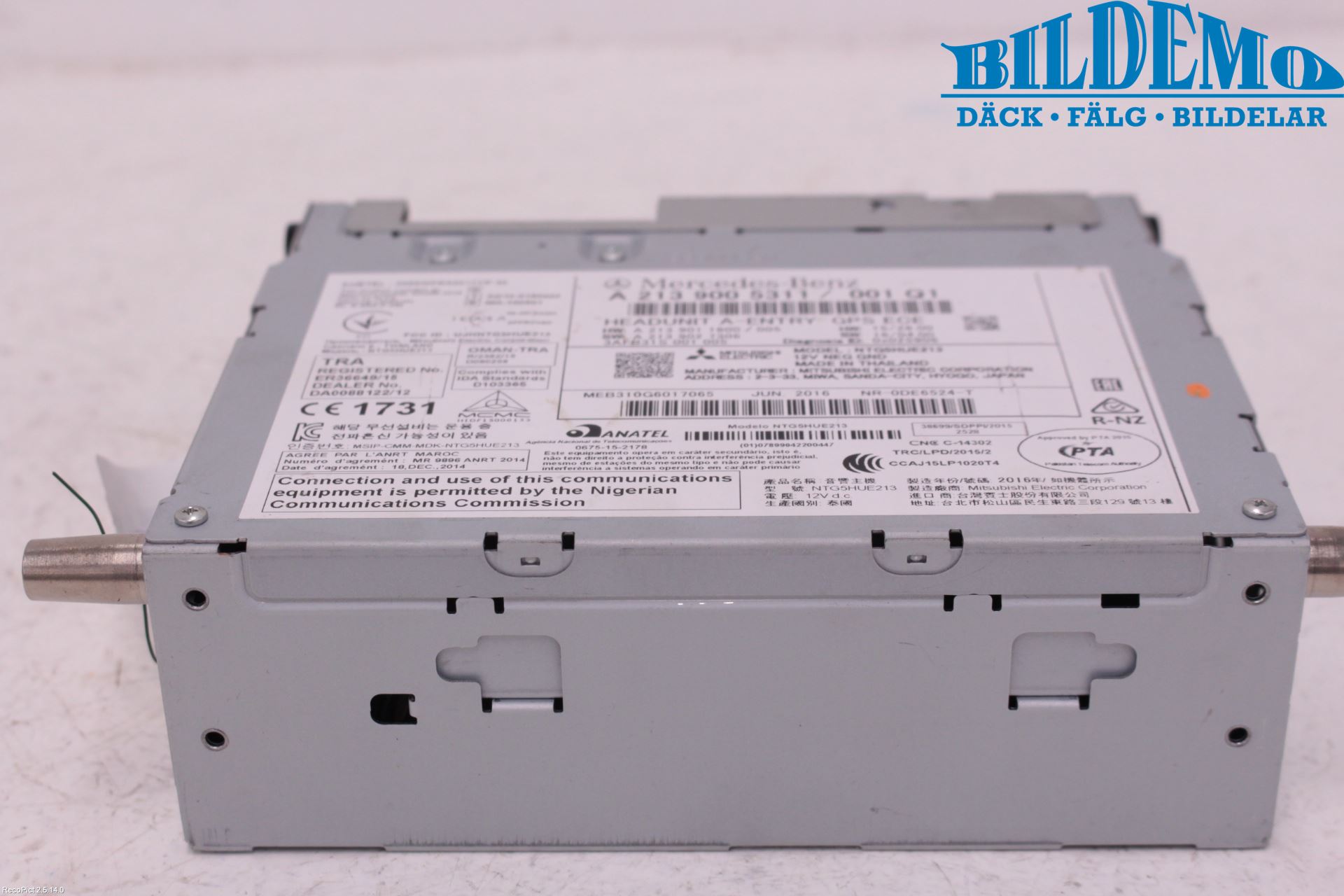 Mercedes-Benz MB E-KLASS (W213) 16-23 Stereo Radio Med Cd