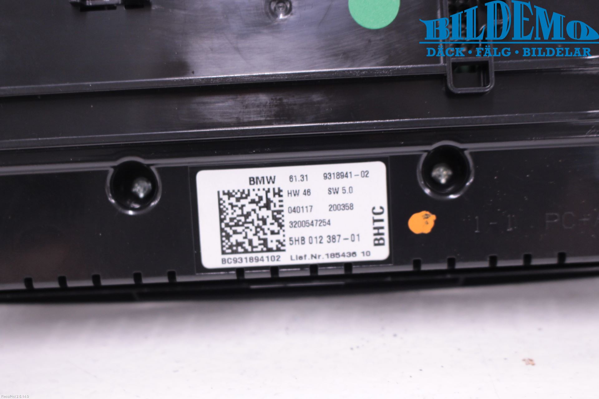 Mini COOPER CLUBMAN F54 16- Varme Ac Betjening-Display