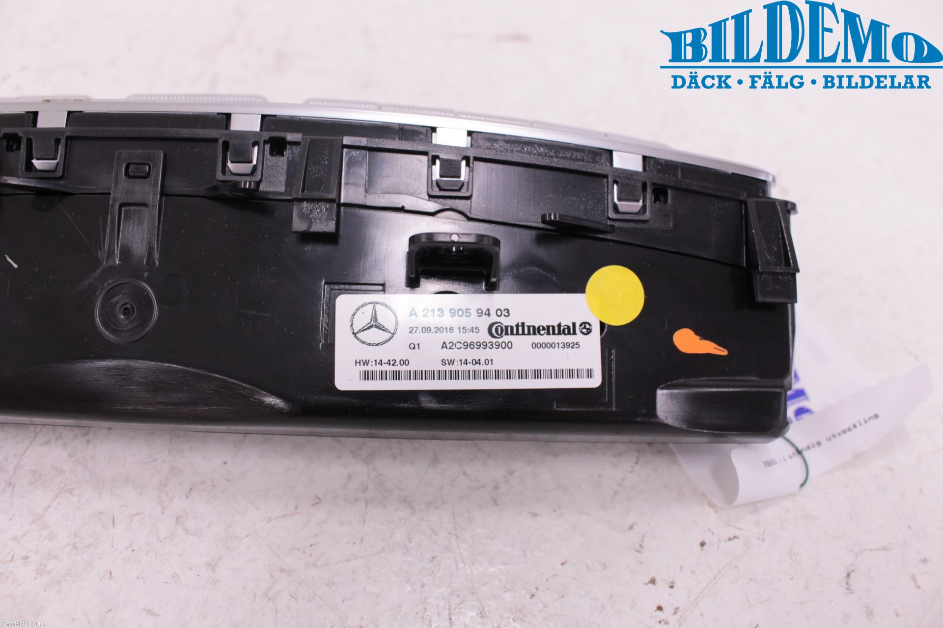 Mercedes-Benz MB E-KLASS (W213) 16-23 Varme Ac Betjening-Display