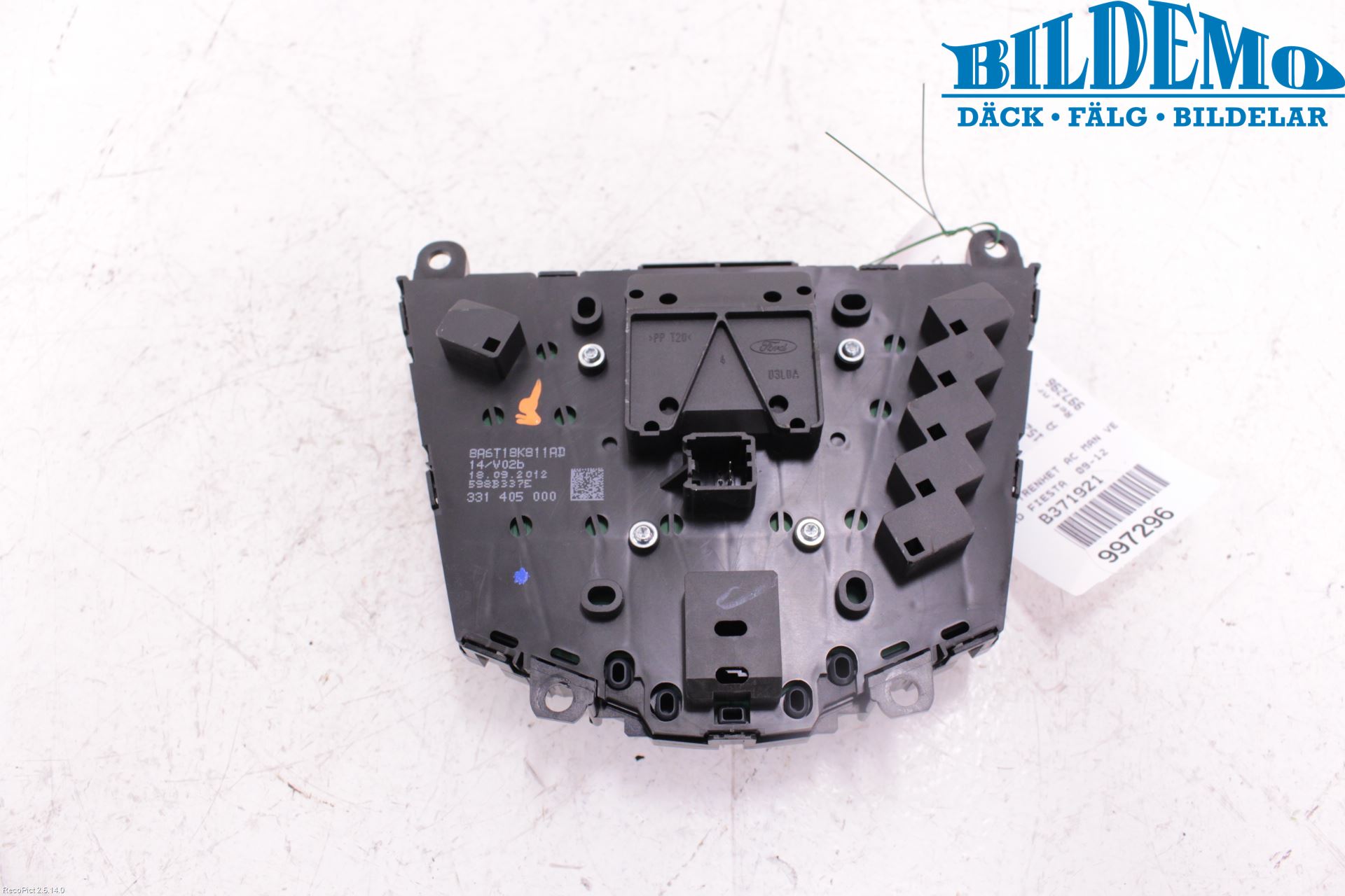 Ford FIESTA 09-12 Varme Ac Betjening-Display