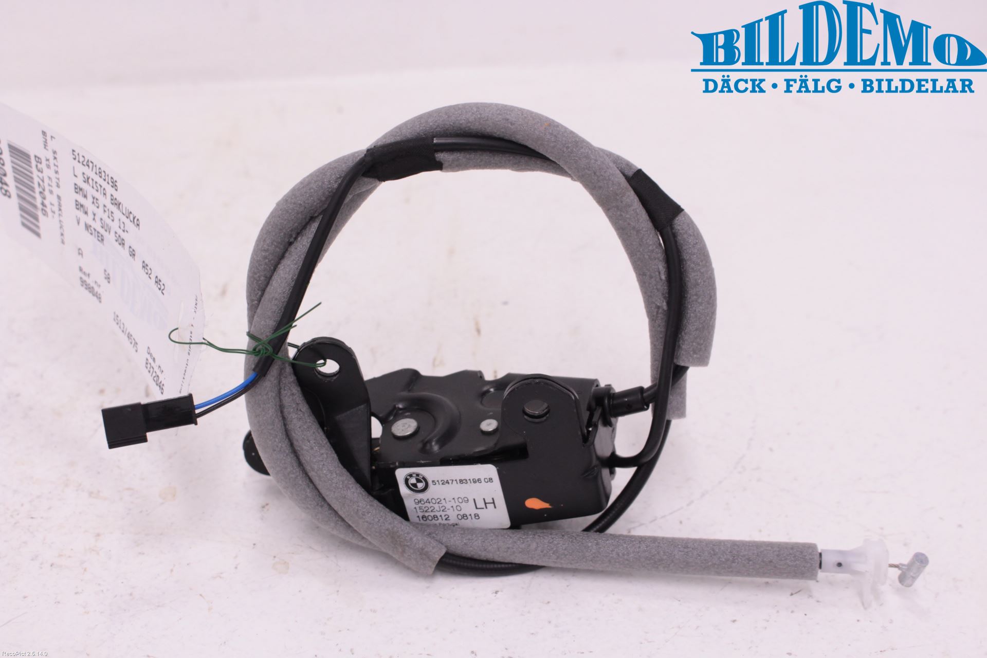 BMW X5 F15 13-18 Bakluke-Lokk Låsekasse