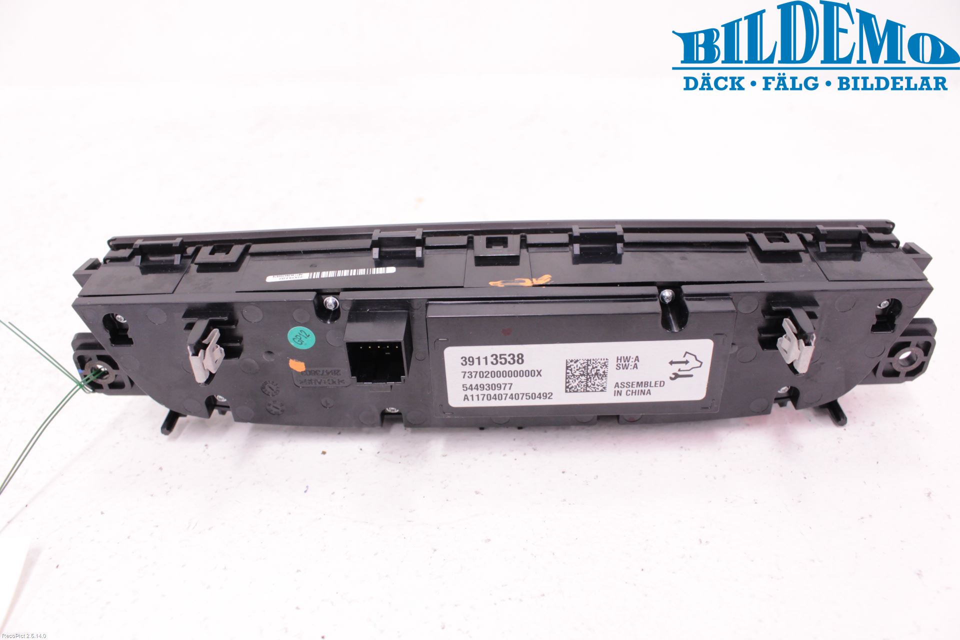 Opel INSIGNIA 17- Varme Ac Betjening-Display