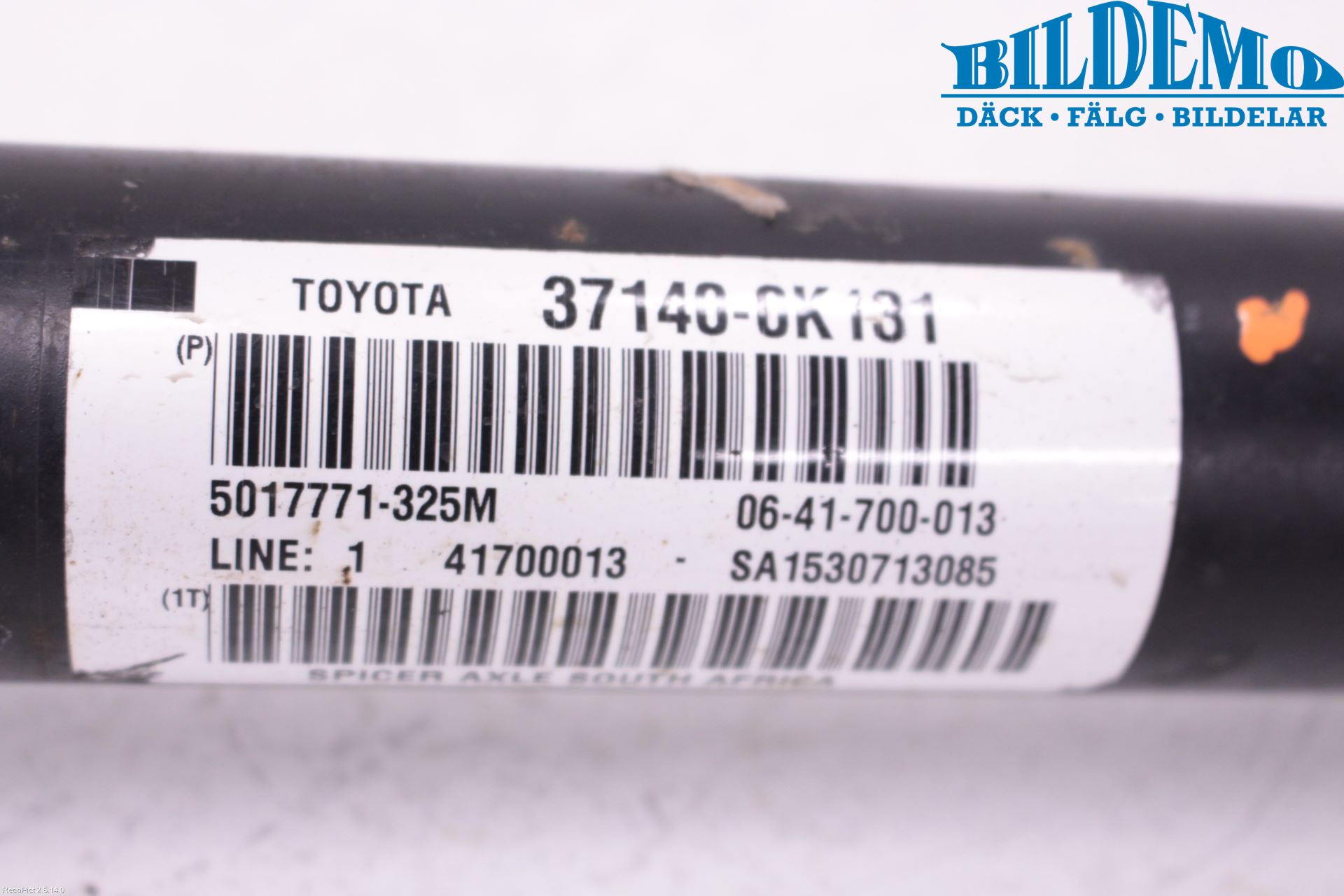 Toyota HILUX 05-16 Mellomaksel Fremre 4Wd