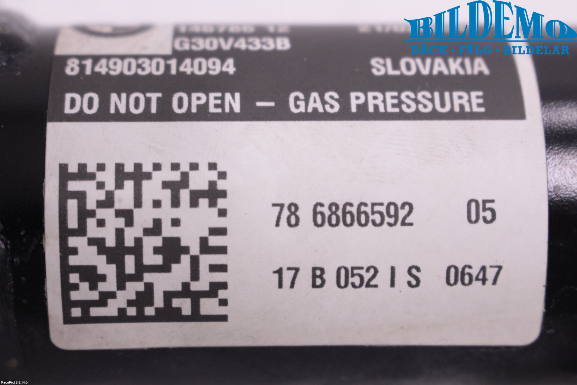 BMW 5 G30/G31/F90 17-23 Fjærbein Foran Høyre
