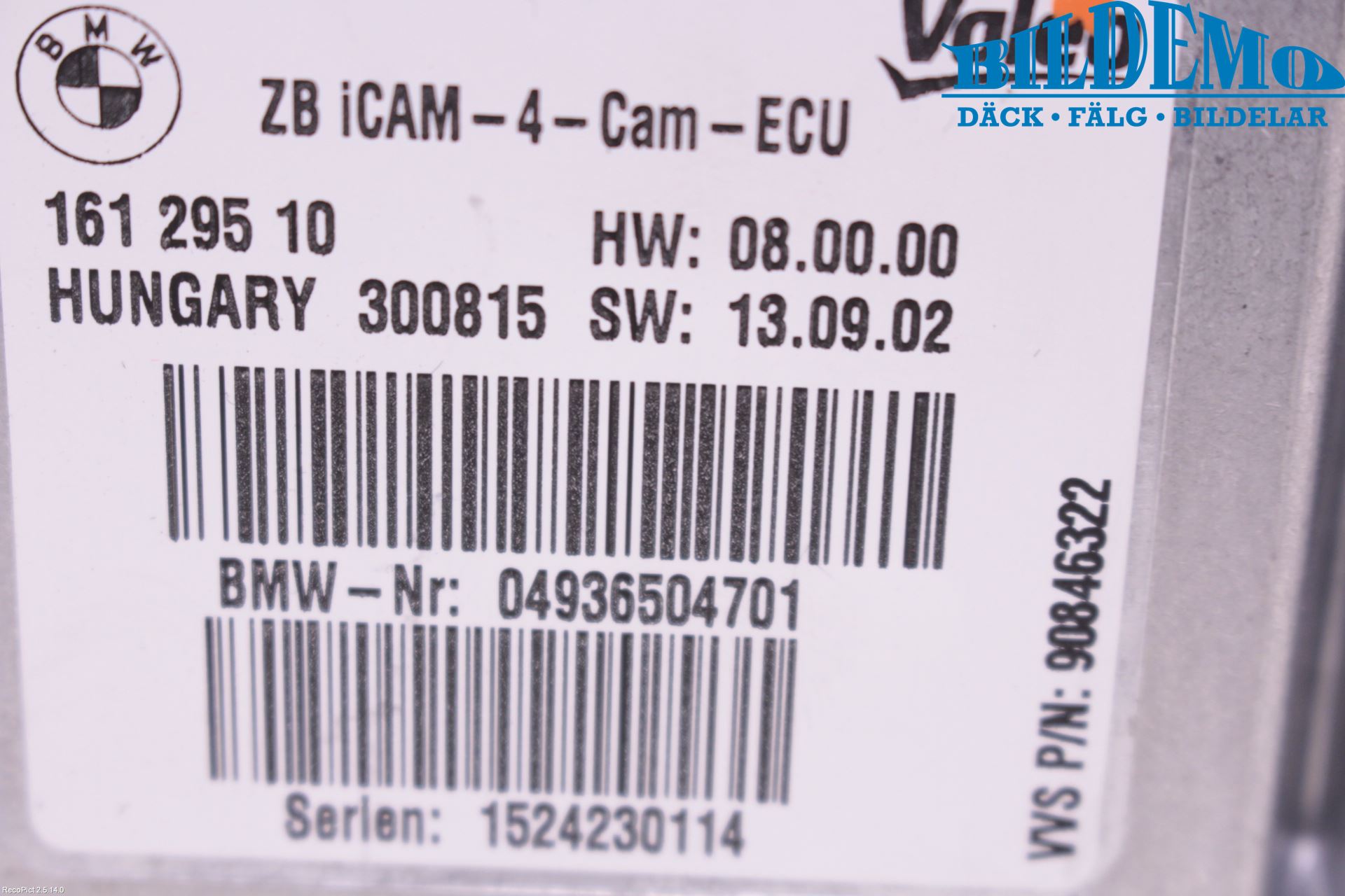 BMW X3 F25 10-17 Styreenhet Parkering