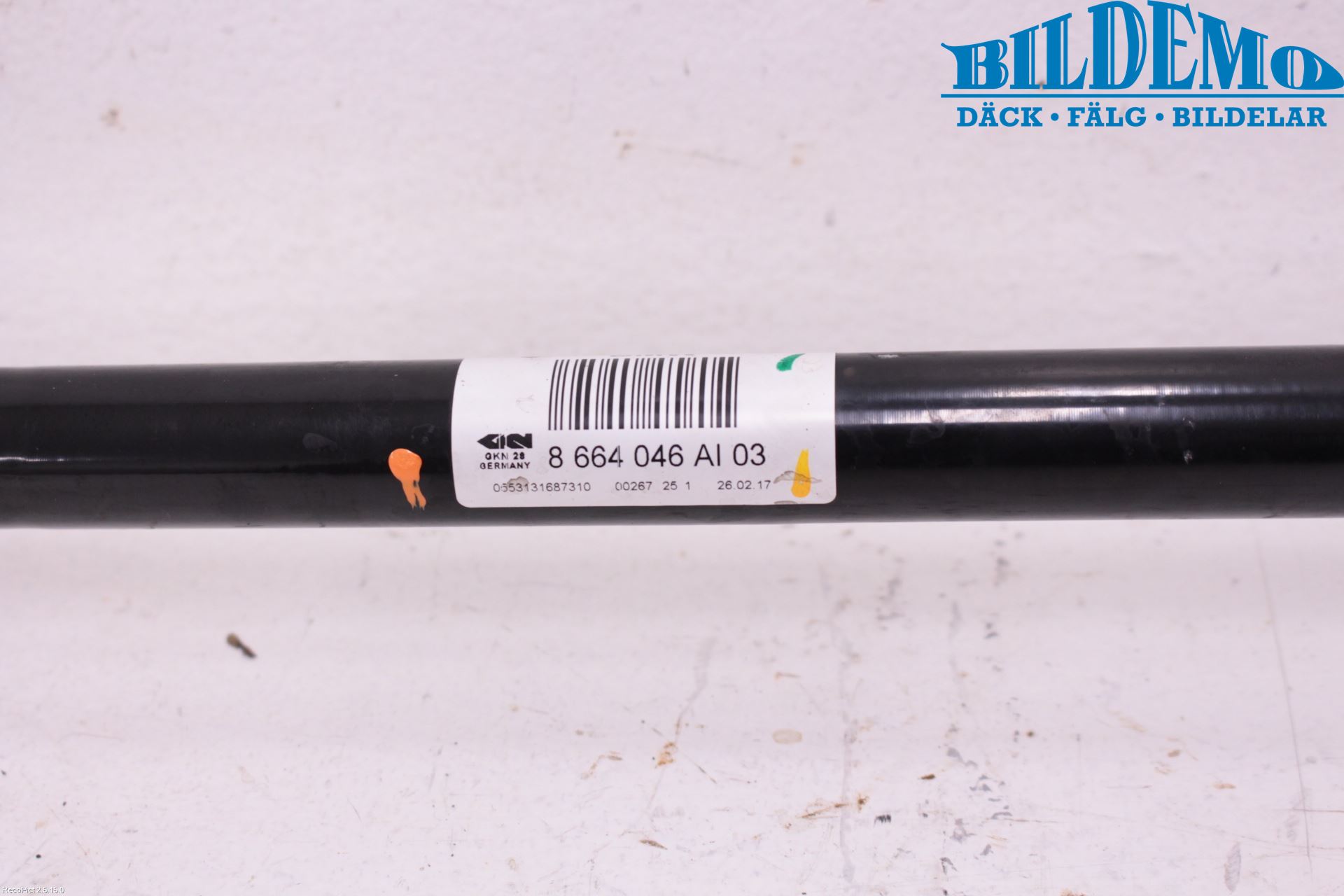 BMW 5 G30/G31/F90 17-23 Drivaksel Bak Kompl Høyre