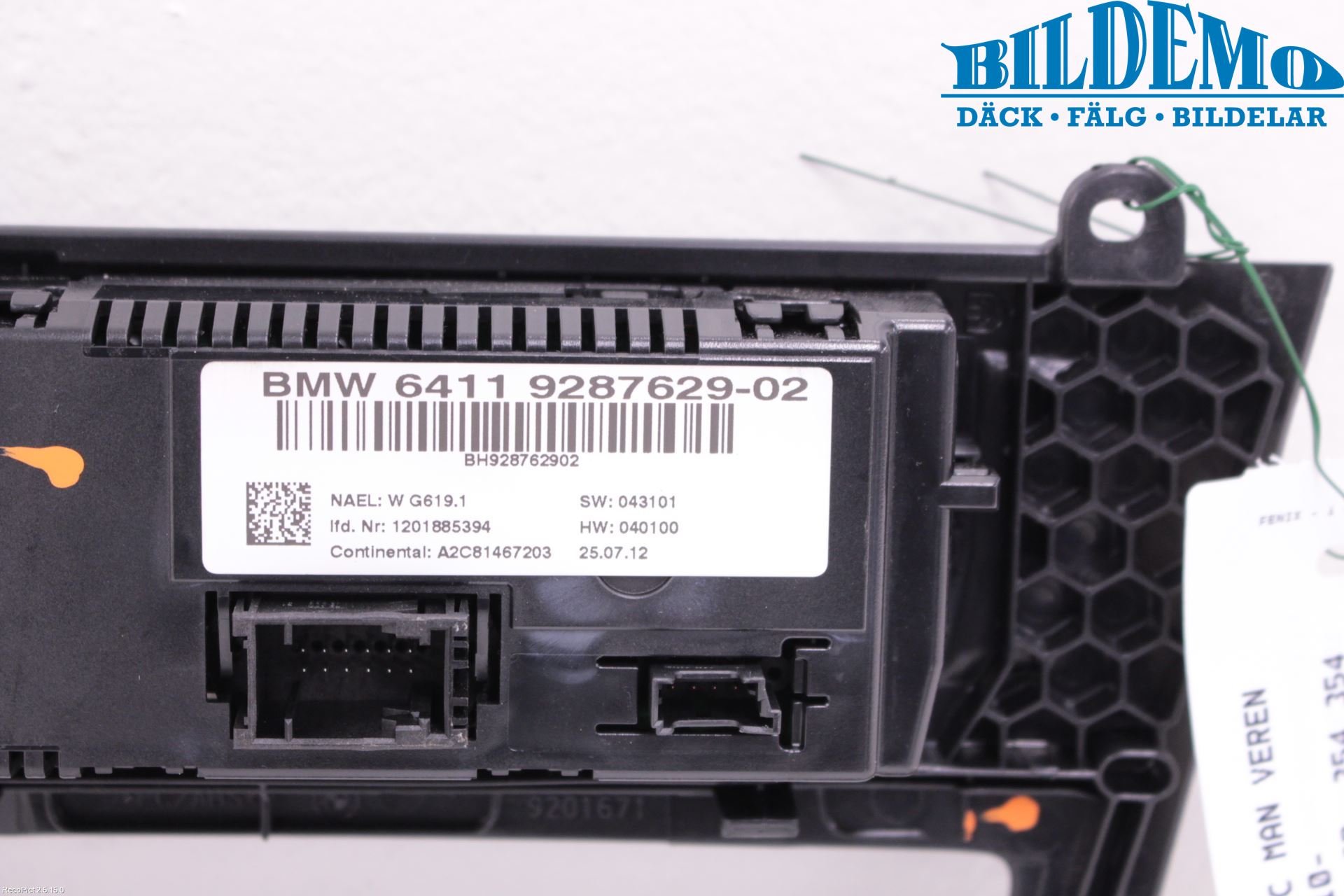 BMW X3 F25 10-17 Varme Ac Betjening-Display