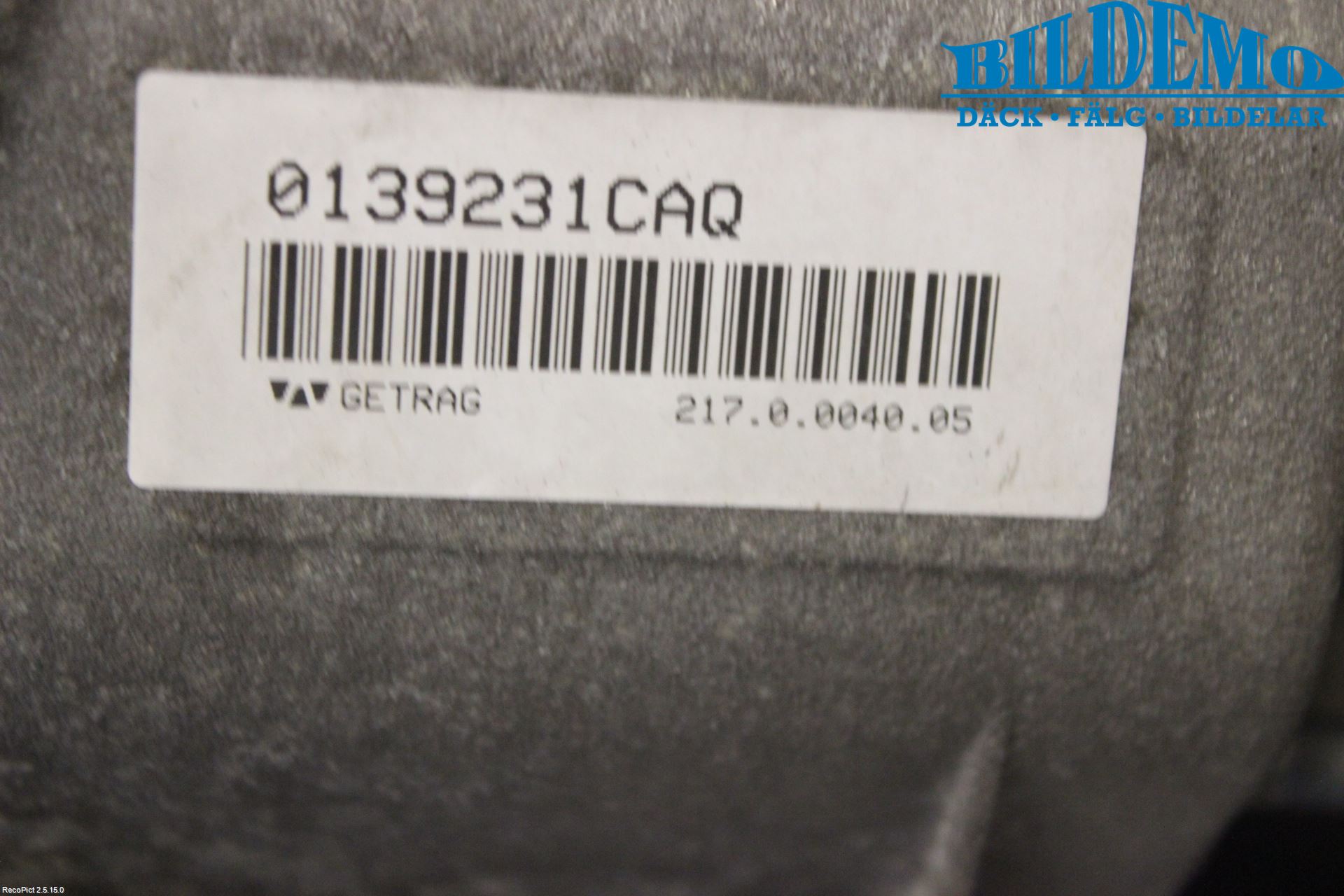 BMW 3 E90/91 SED/TOU 05-12 Gearkasse 6 Trinn