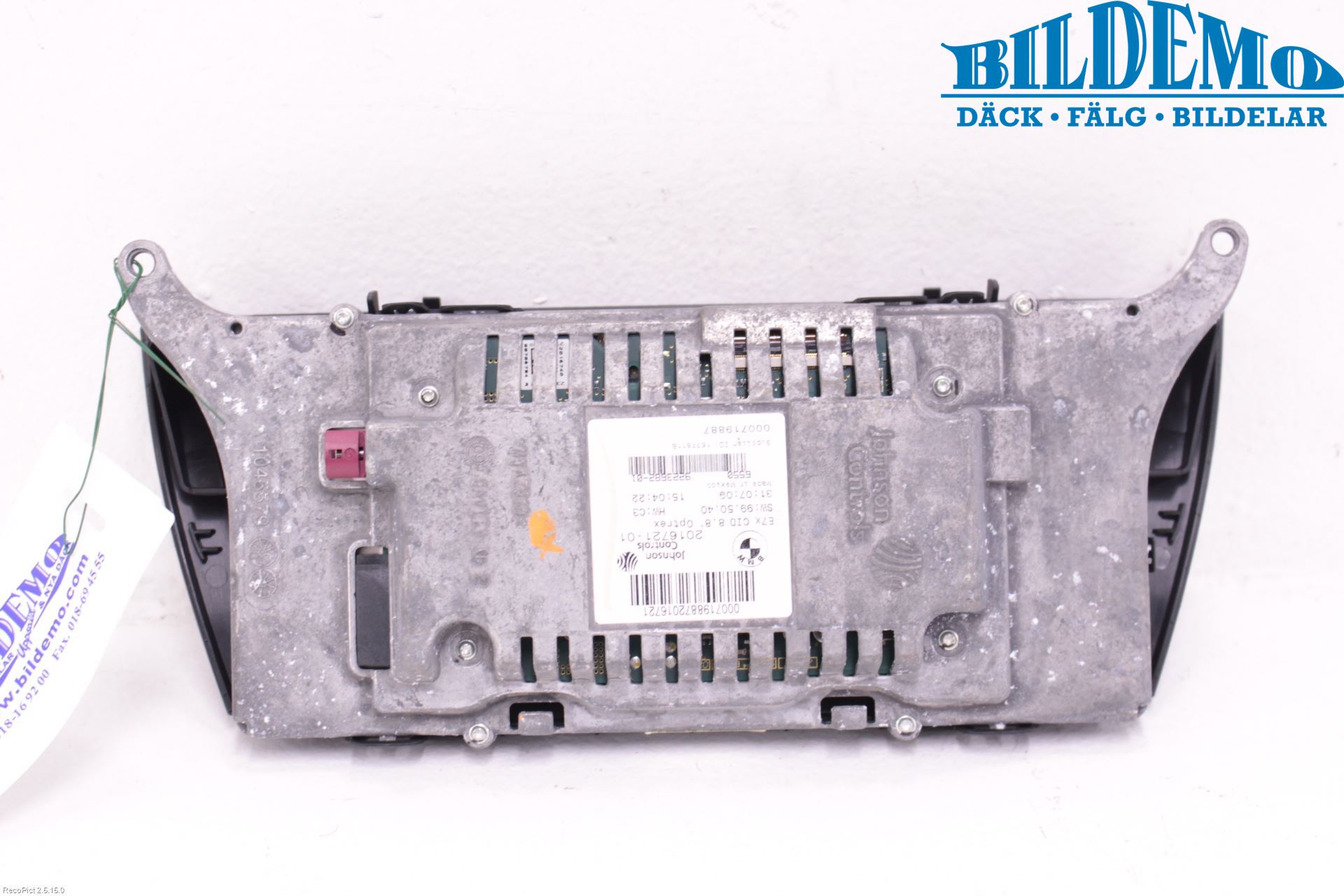 BMW X5 E70 07-13 Instr Skjerm Dvd-Gps-Ac-Tlf