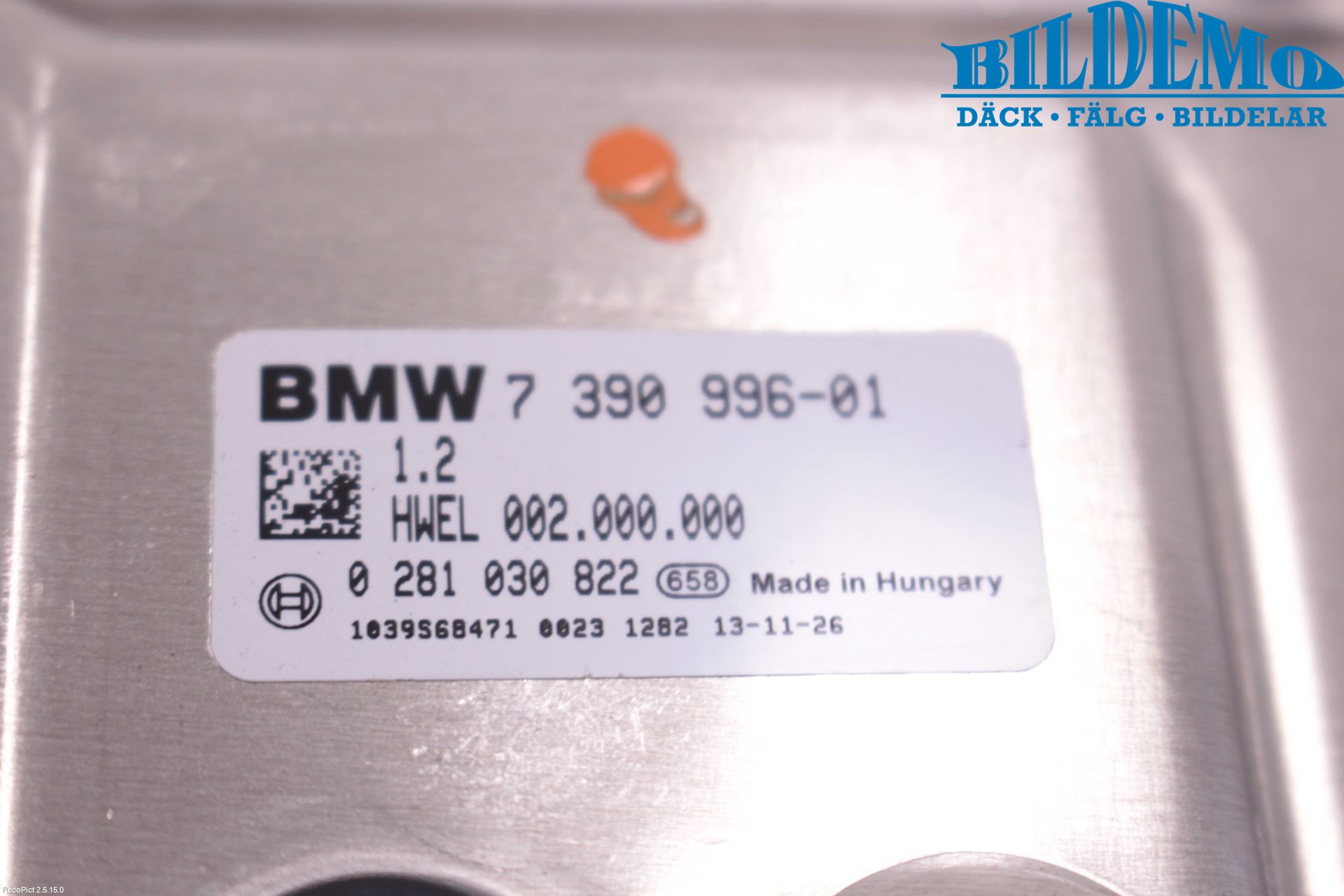 BMW 5 F10/F11/F18 09-17 Styreenhet Øvrig
