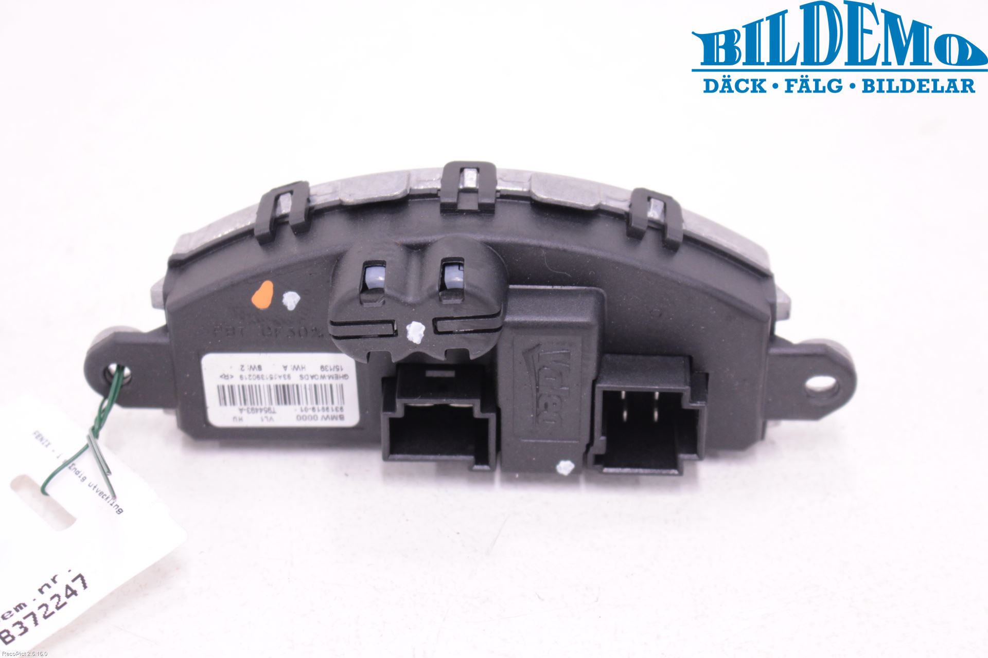 BMW 3 F30/F31/F80 12-19 Varmeapparat Viftemotstand