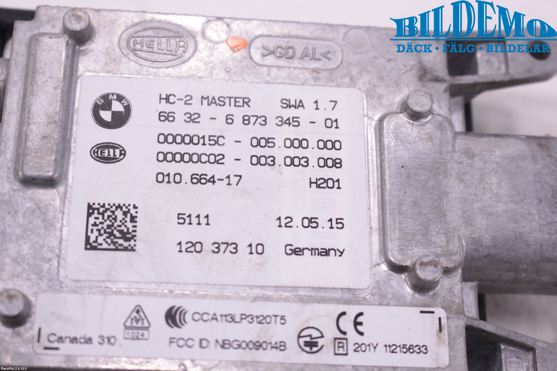 BMW 3 F30/F31/F80 12-19 Sensor Kollisjonsbeskyttelse