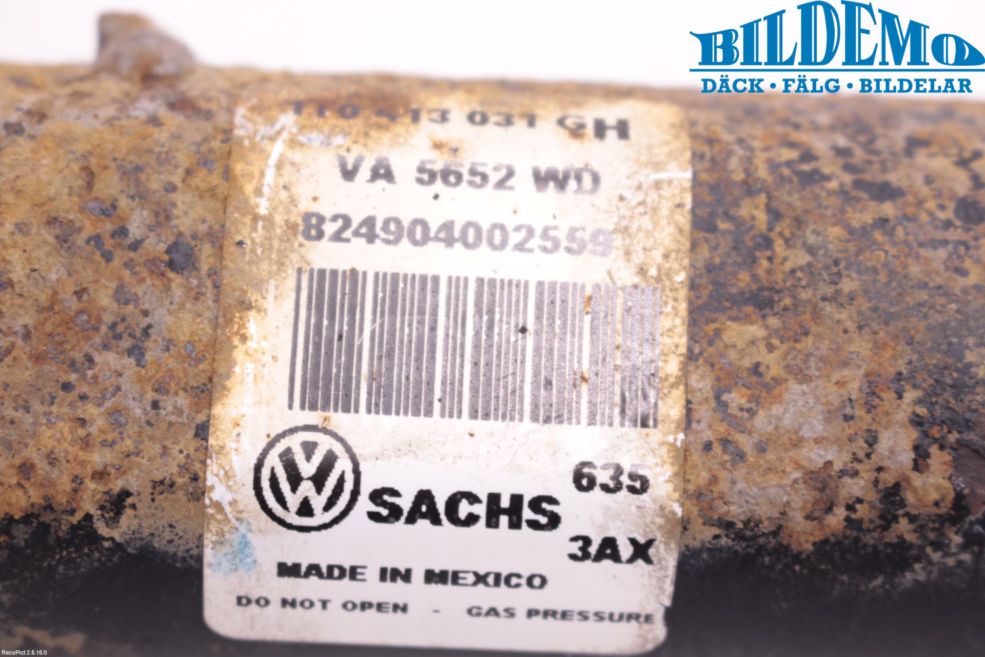 Volkswagen VW JETTA V 06-10 Støtdemper Foran