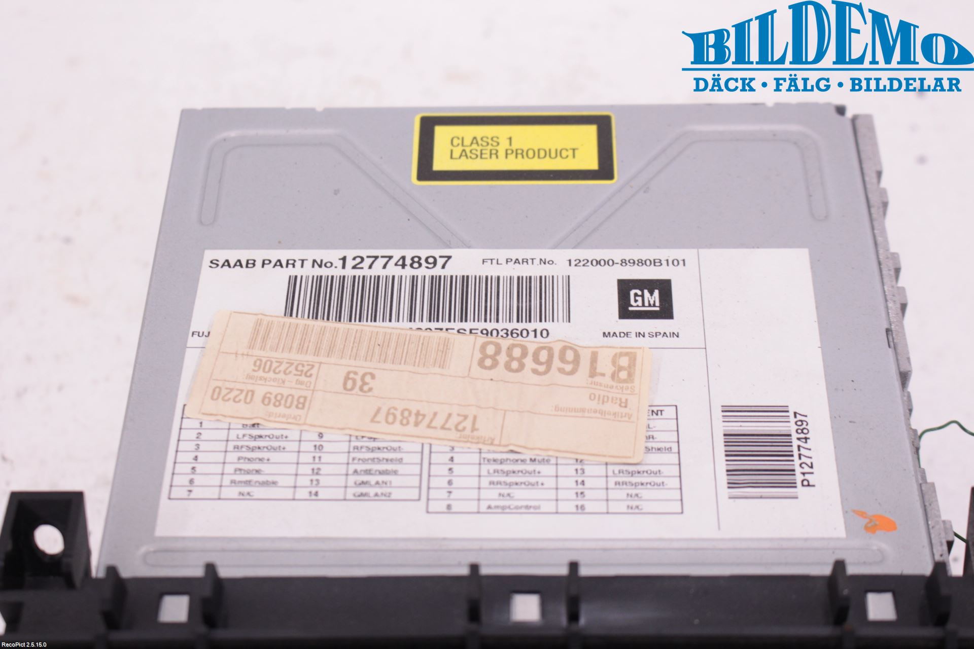 Saab 9-3 VER 2 Stereo Radio Med Cd
