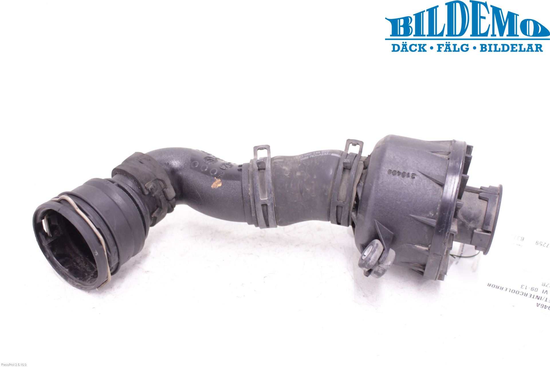 Volkswagen VW GOLF VI 09-13 Intercooler Rør-Slange