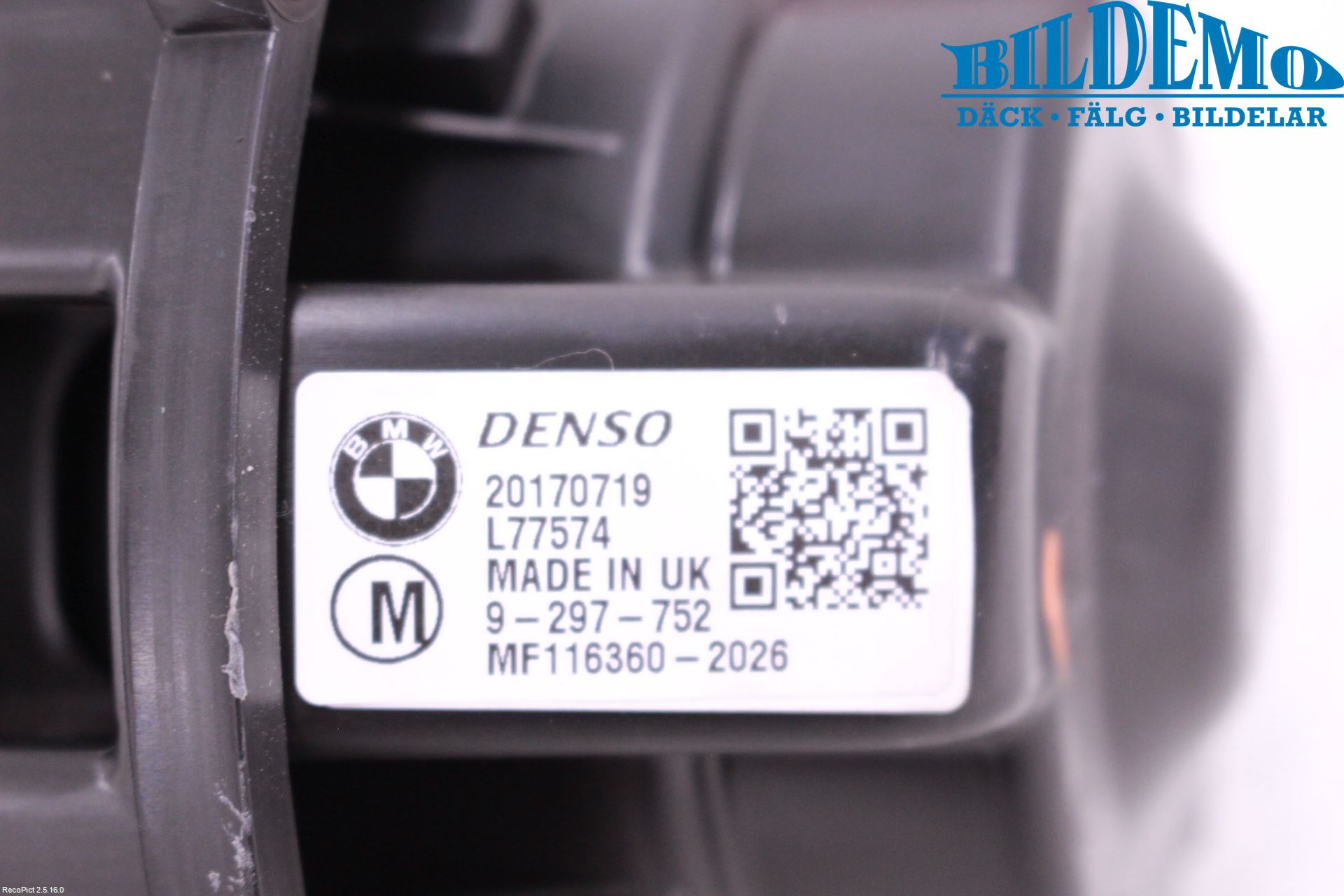 Mini ONE/COOPER 5DR F55 14-24 Varmeapparat Viftemotor