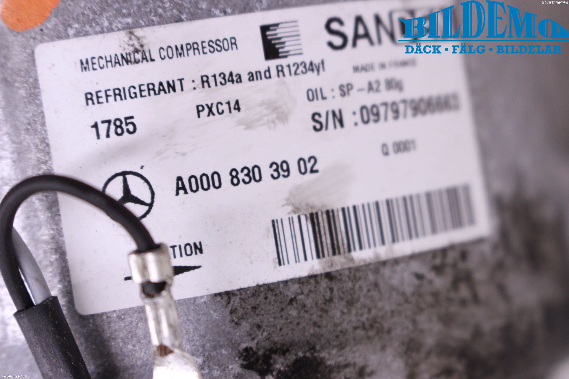 Mercedes-Benz MB C-KLASS (W205) 14-21 Varme Ac Kompressor