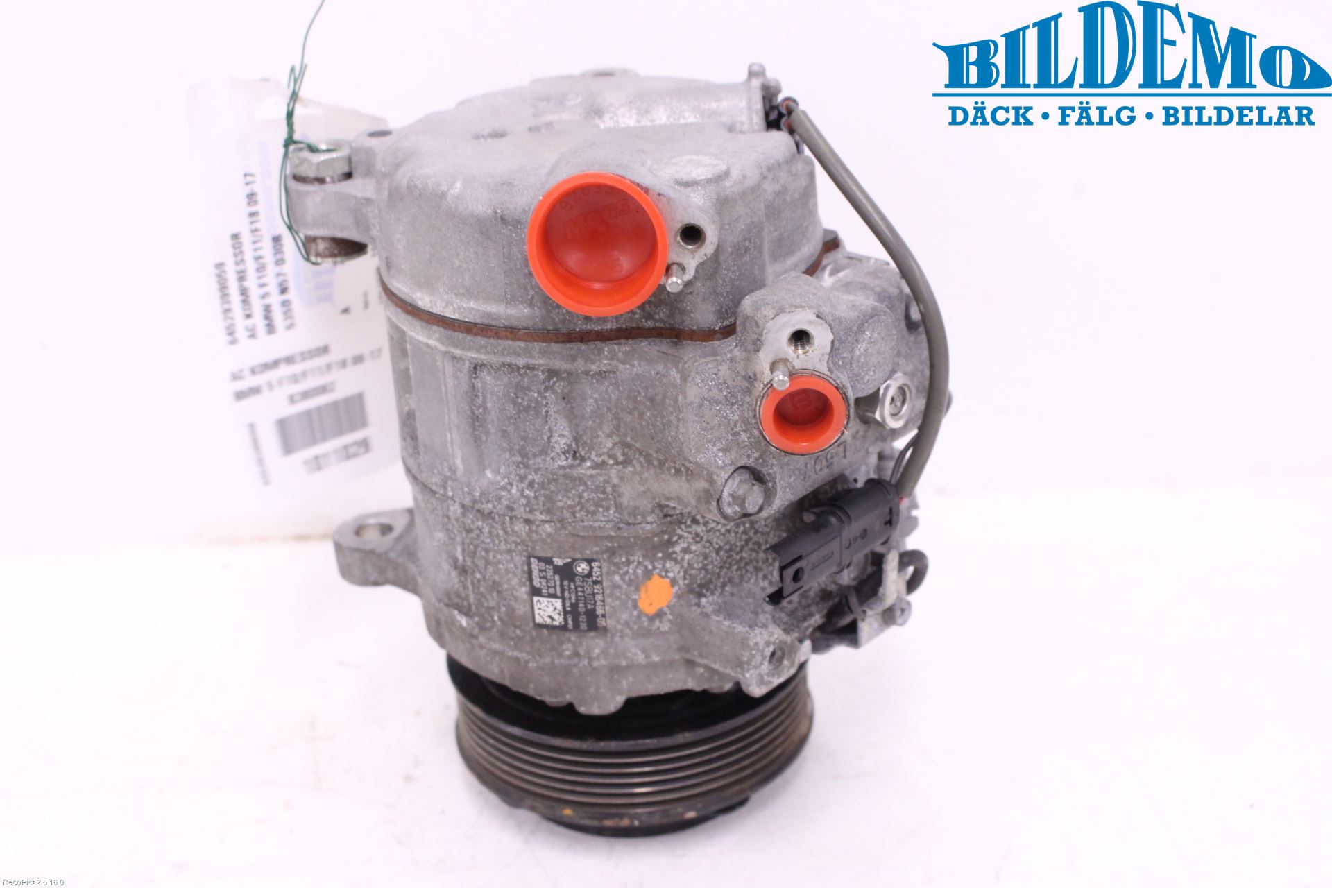 BMW 5 F10/F11/F18 09-17 Varme Ac Kompressor