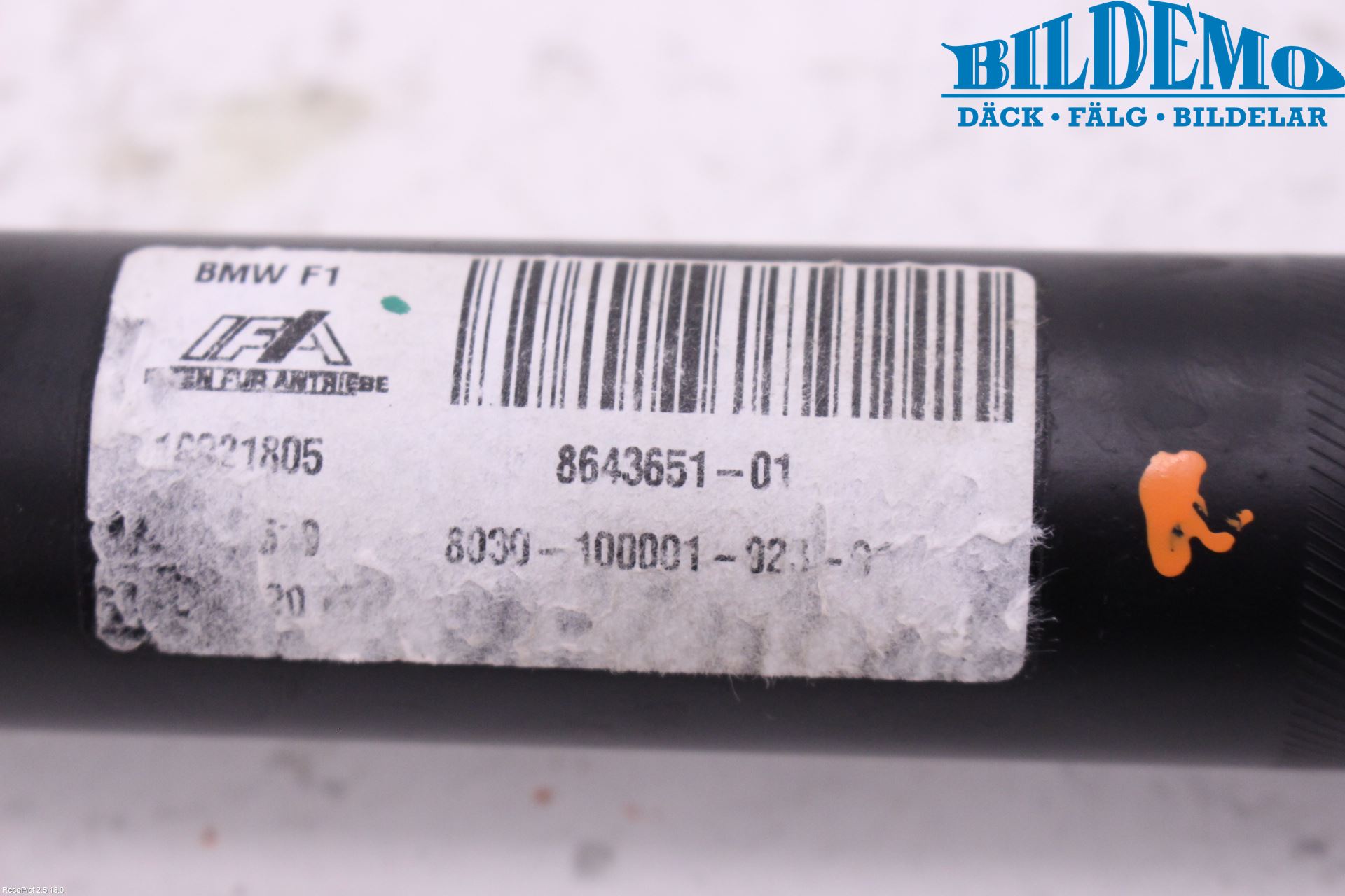 BMW 5 F10/F11/F18 09-17 Mellomaksel Fremre 4Wd