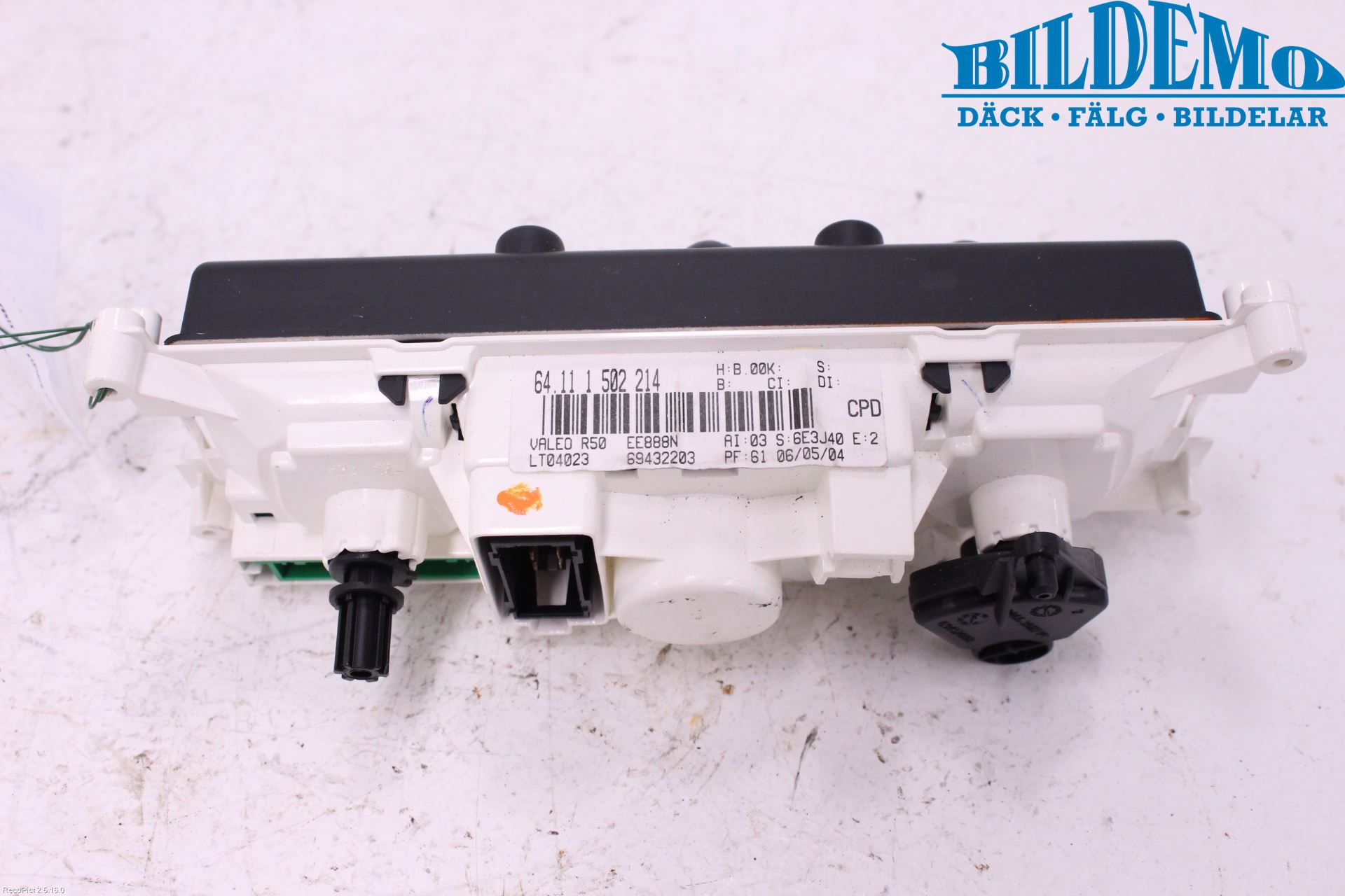 Mini COUPE R50/53 01-06 Varme Ac Betjening-Display