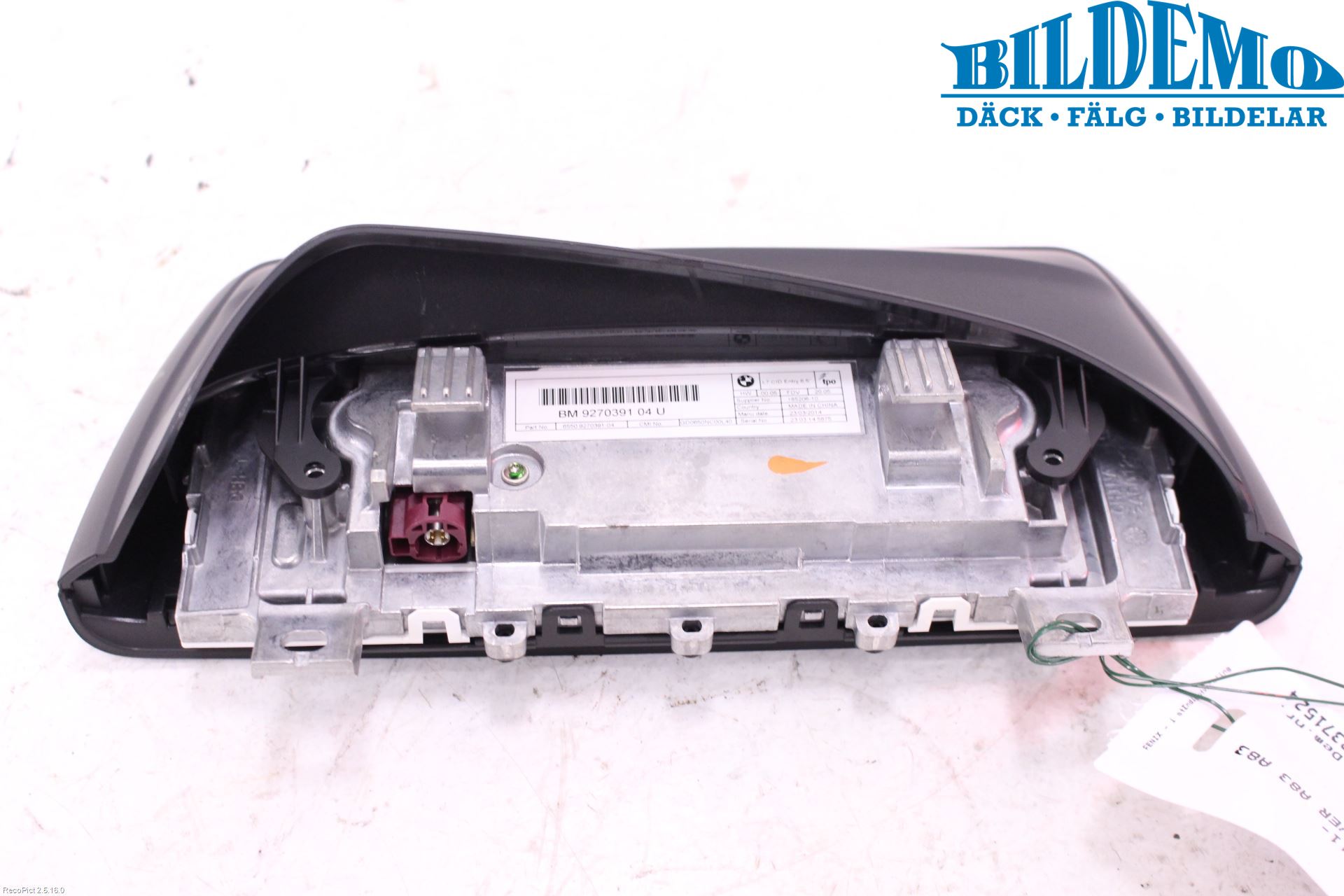 BMW 1 F20/F21 11-19 Instr Skjerm Dvd-Gps-Ac-Tlf