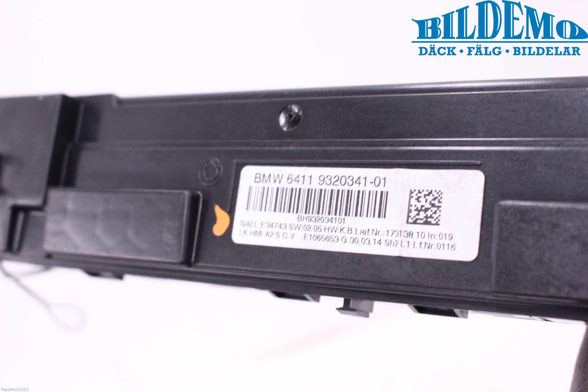 BMW 1 F20/F21 11-19 Varme Ac Betjening-Display