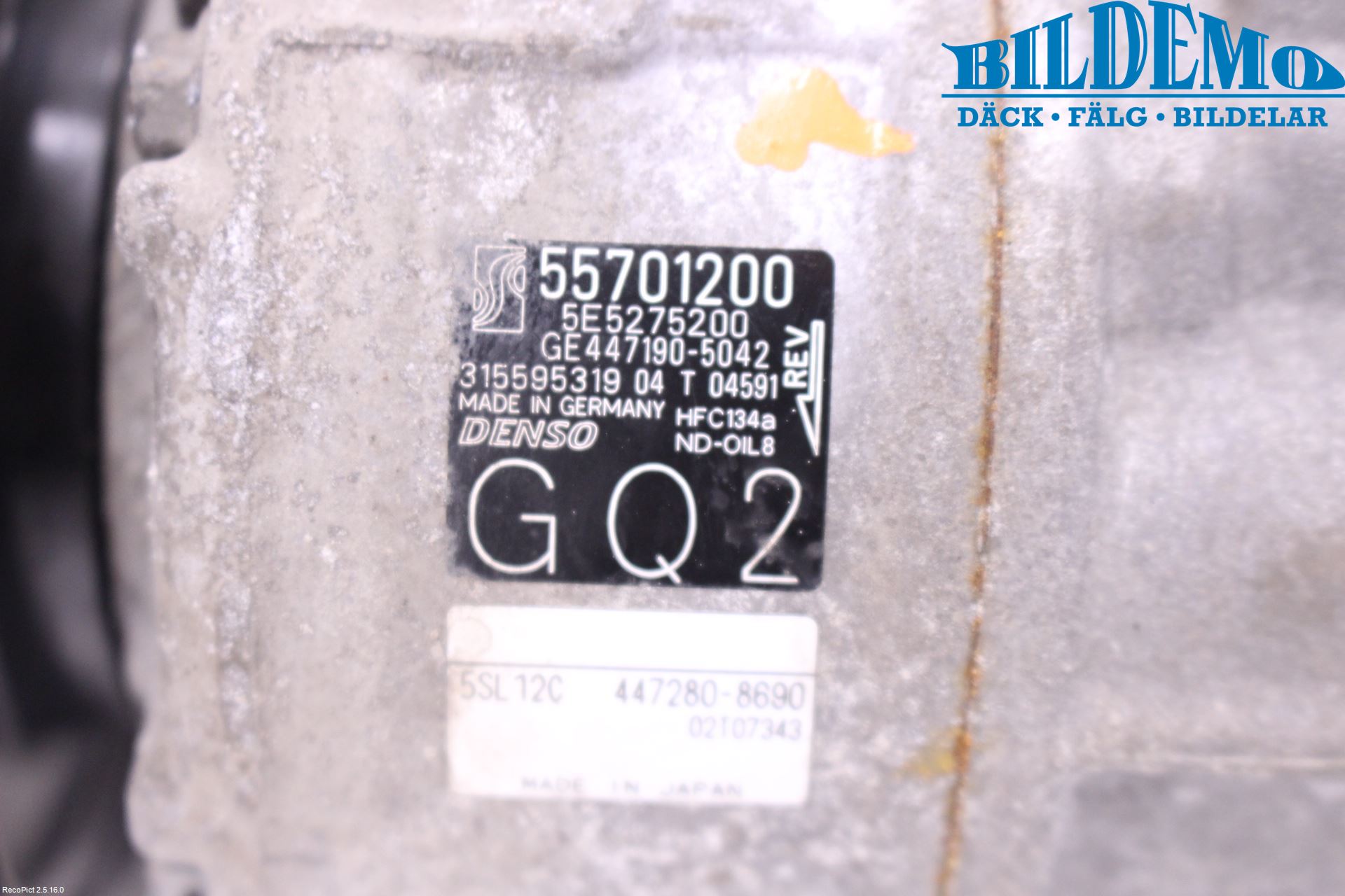 Opel CORSA E 15-19 Varme Ac Kompressor