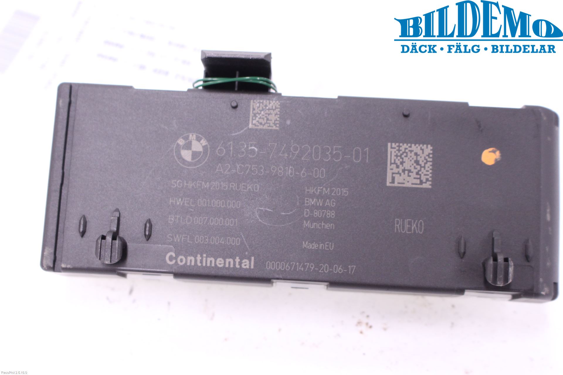 BMW 3 F30/F31/F80 12-19 Styreenhet Bakluke