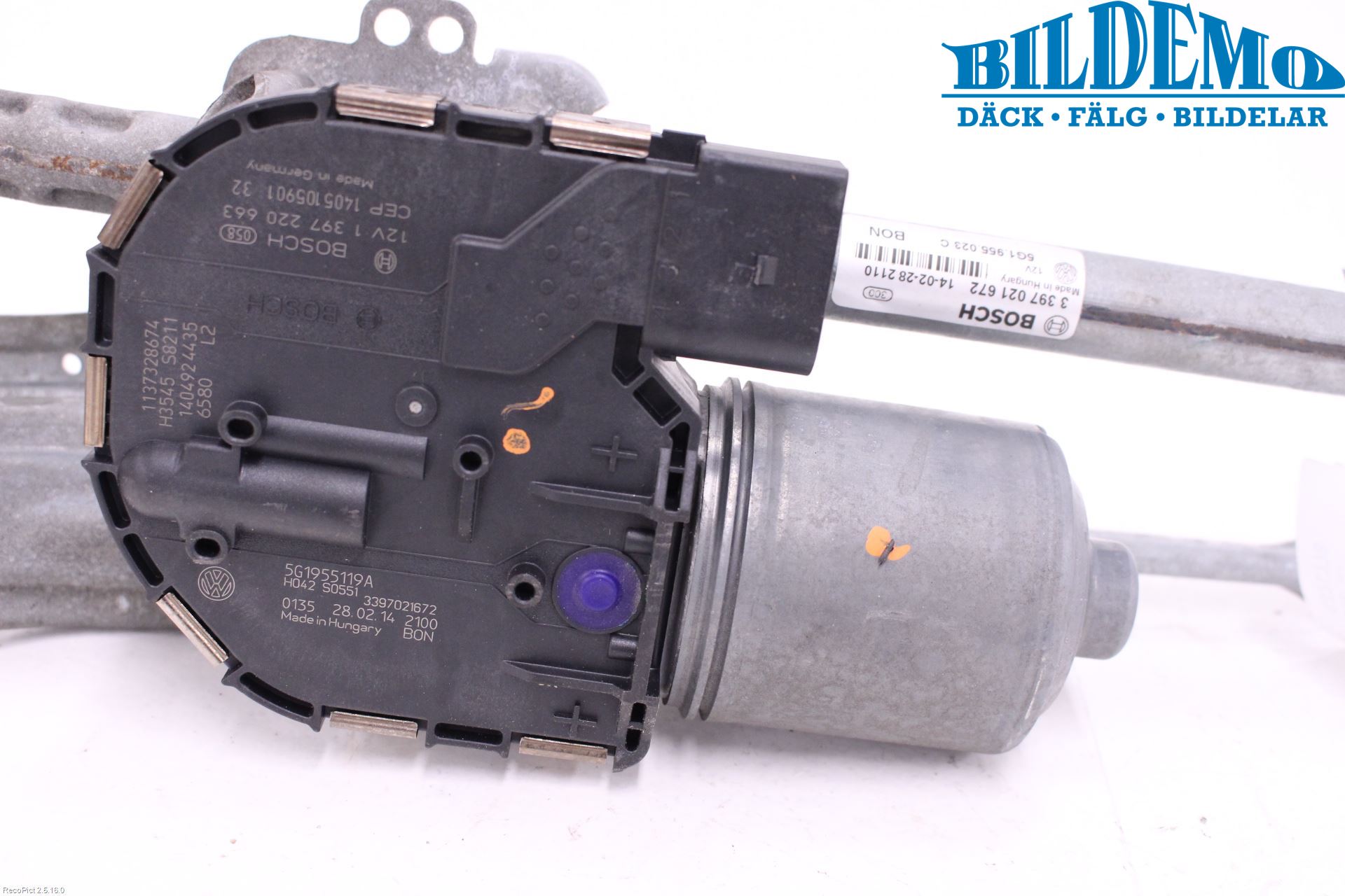 Volkswagen VW GOLF / E-GOLF VII 13-20 Viskermotor Frontrute