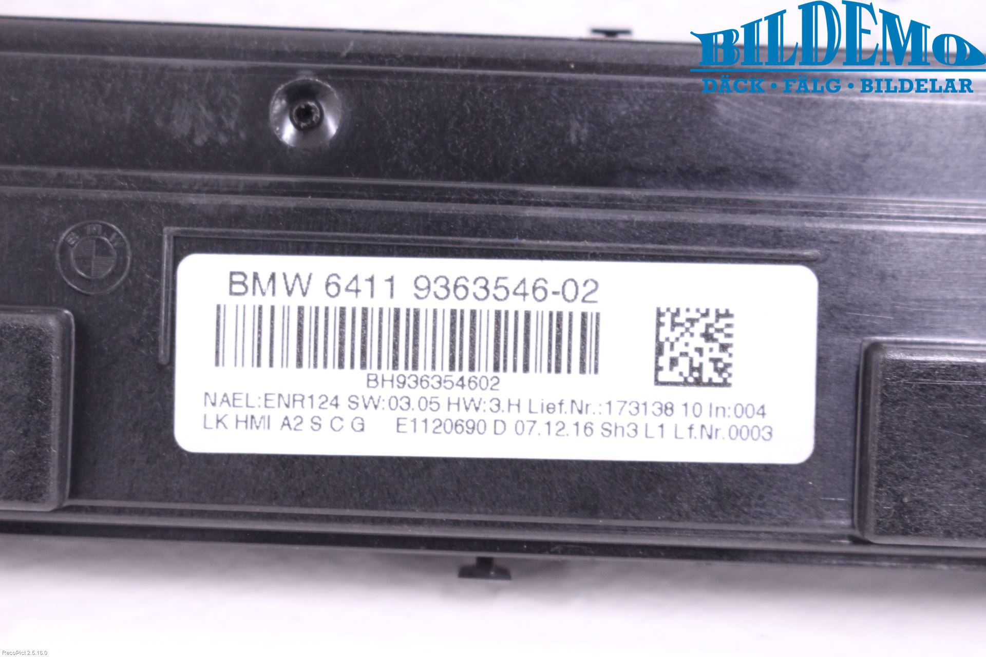 BMW 4 F36 Gran Coupé 14-20 Varme Ac Betjening-Display