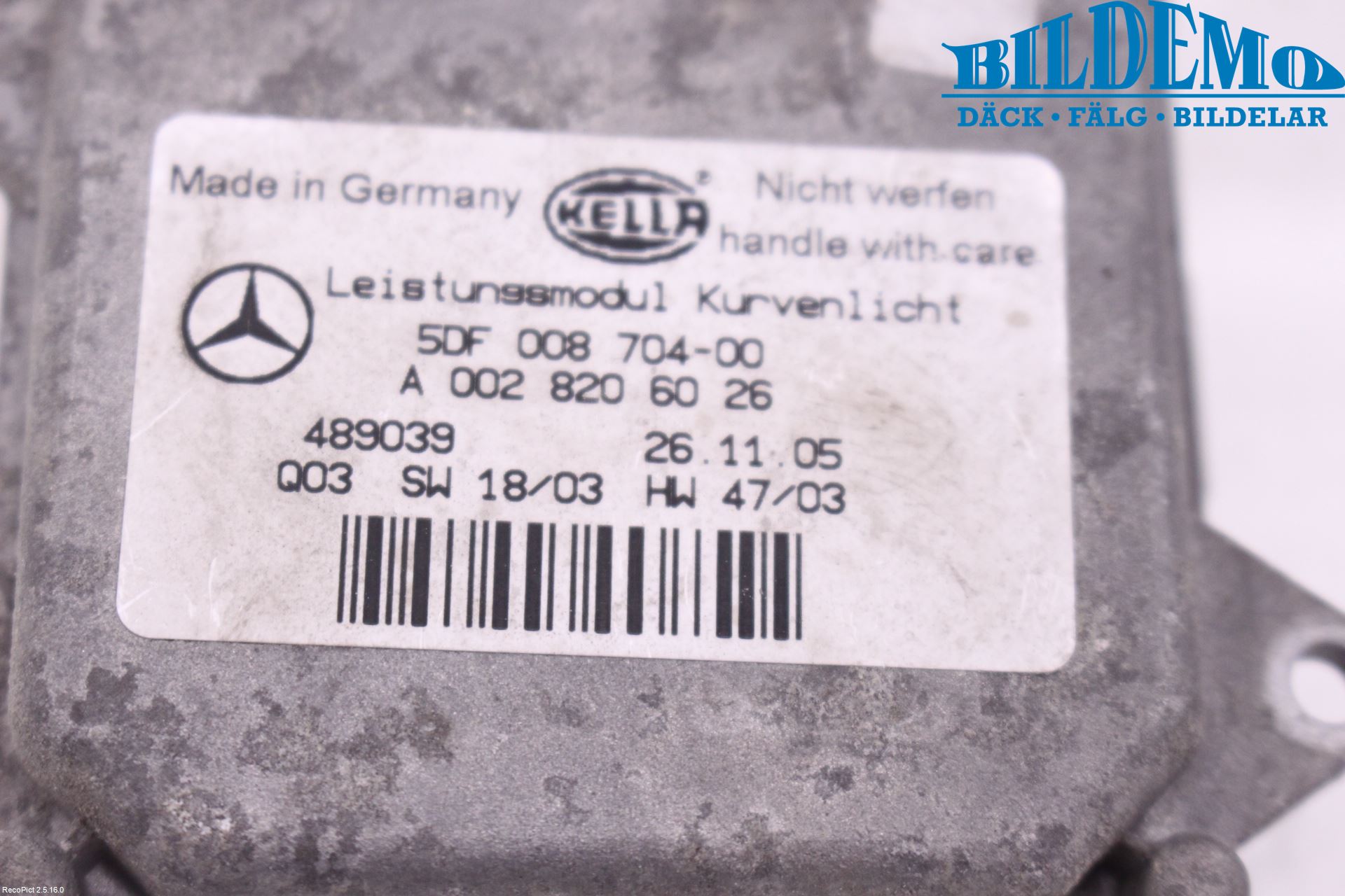 Mercedes-Benz MB R-KLASS (W251) 05-13 Styreenhet Xenon