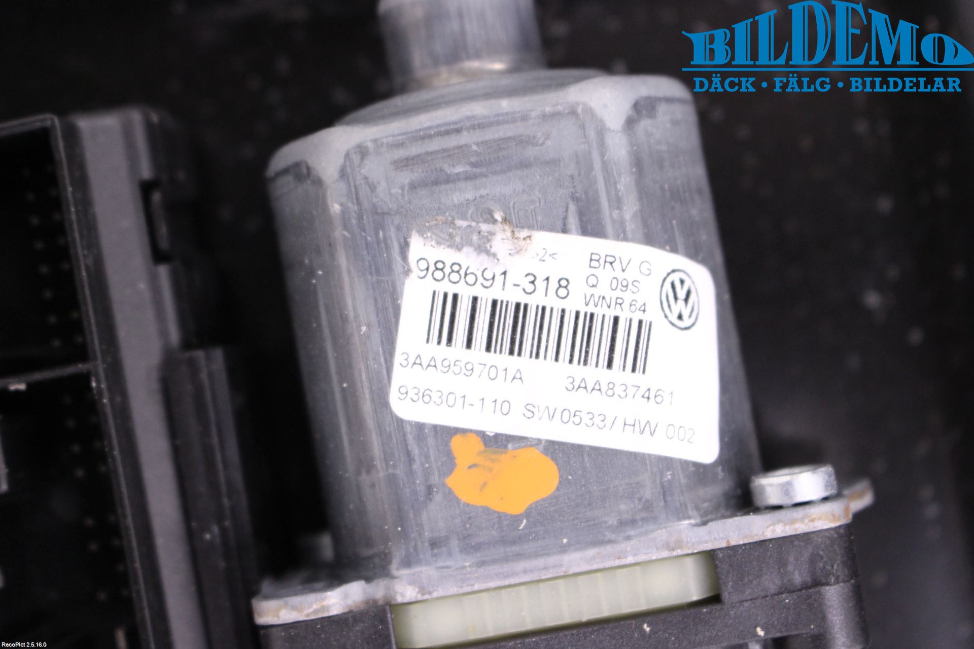 Volkswagen VW PASSAT 11-14 Vindusheis El Komp