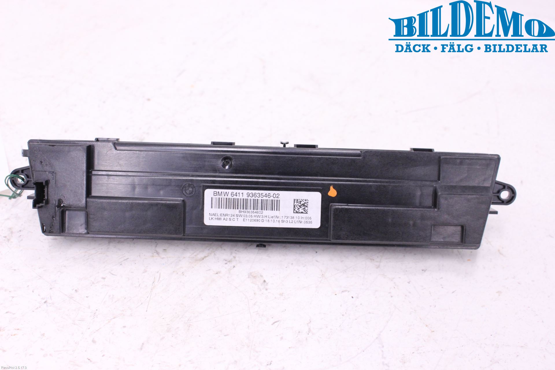 BMW 3 F30/F31/F80 12-19 Varme Ac Betjening-Display