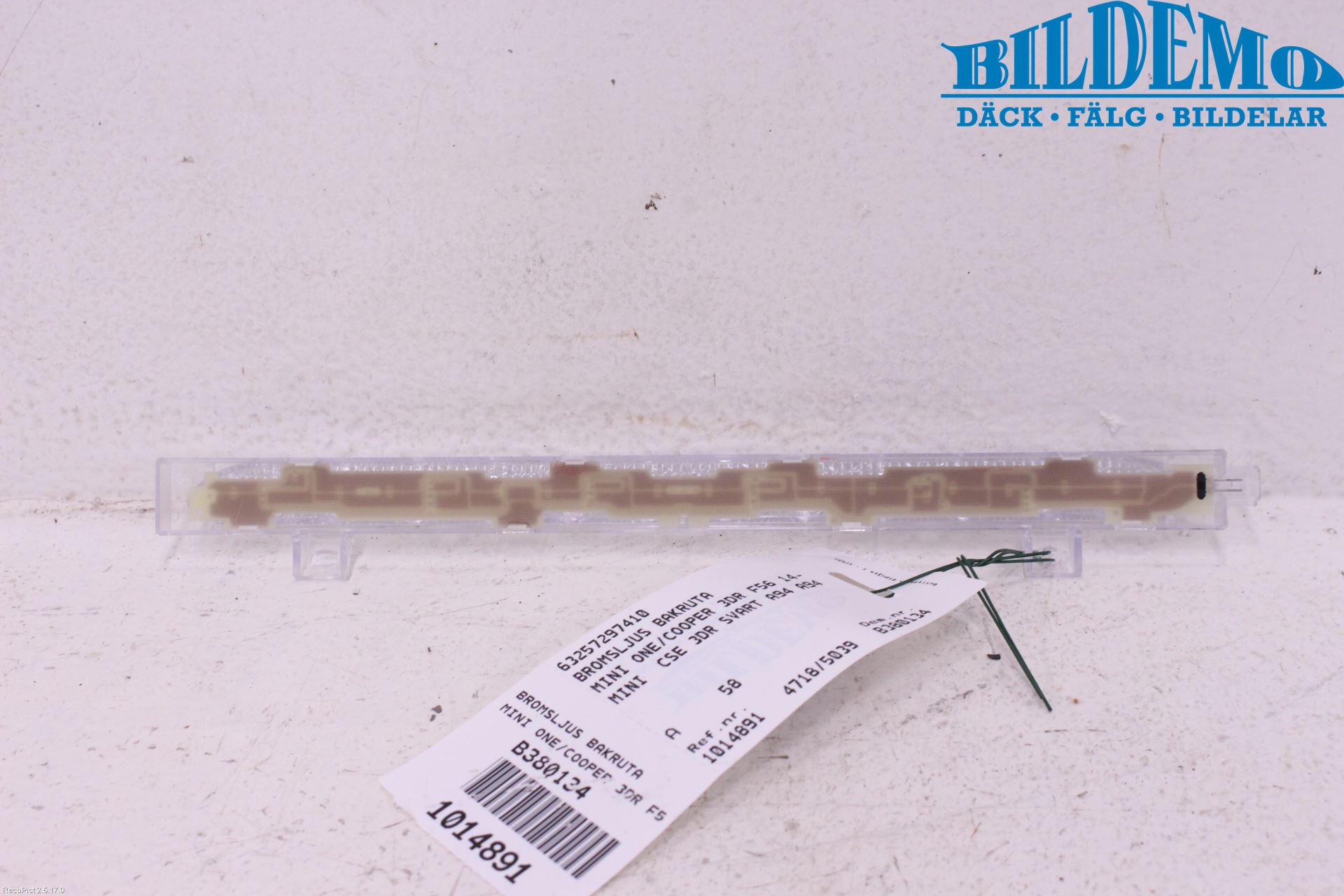 Mini ONE/COOPER 3DR F56 14-24 Bremselys Bakrute