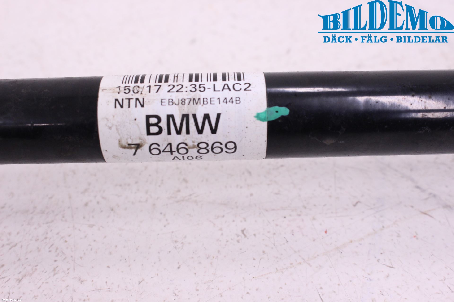 BMW 2 F45 Active Tourer 14-21 Drivaksel Bak Kompl Venstre