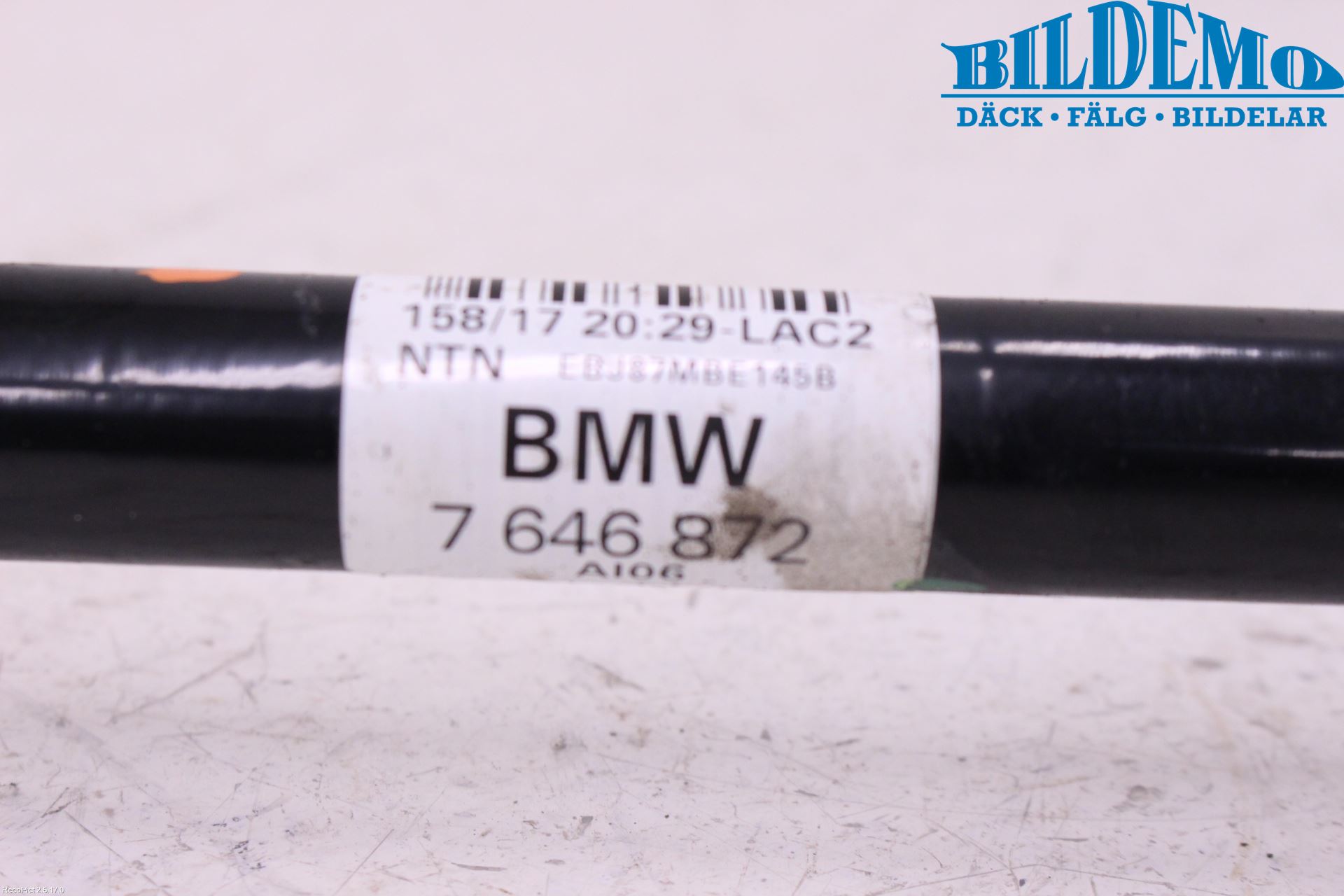 BMW 2 F45 Active Tourer 14-21 Drivaksel Bak Kompl Høyre